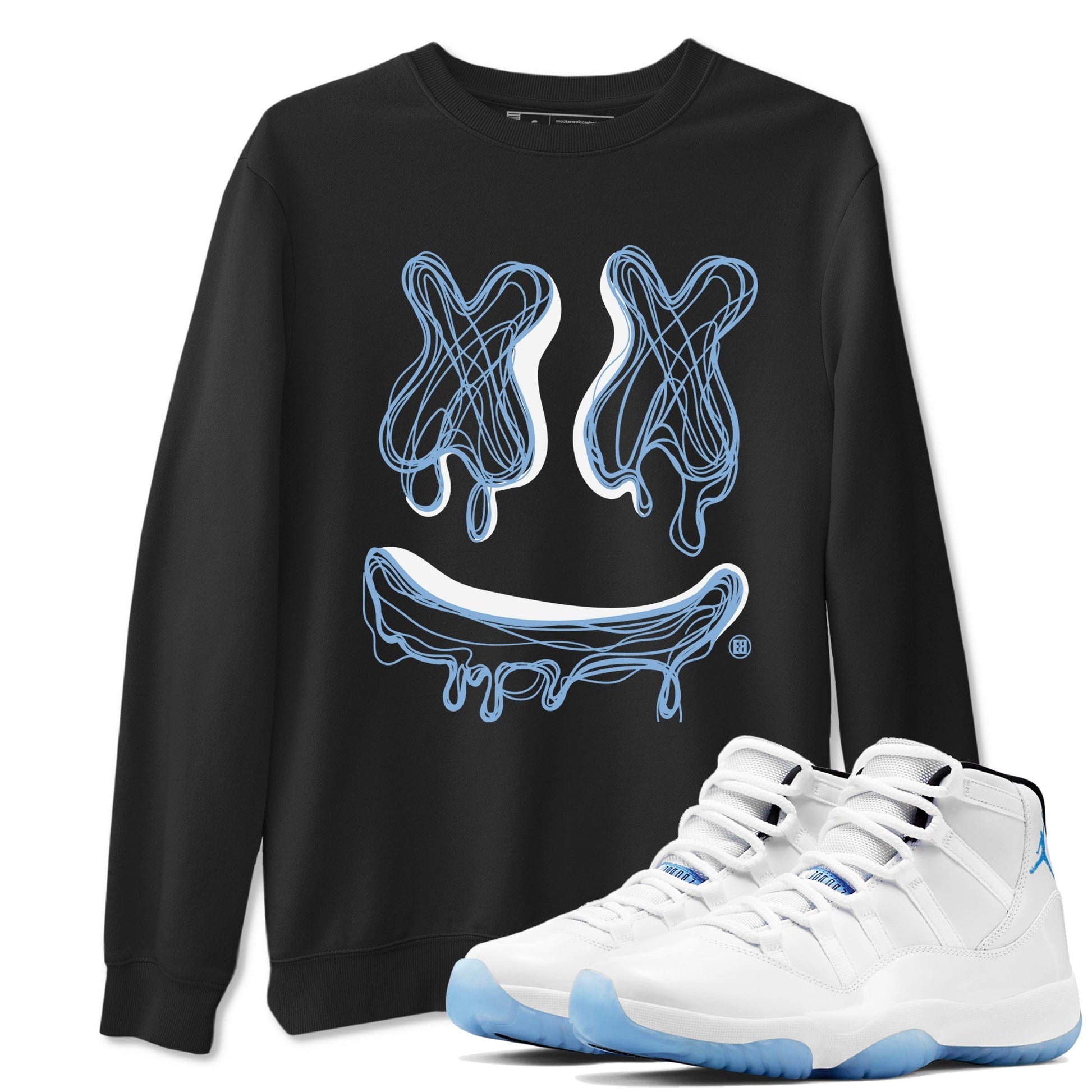 Smile Doodle Sneaker Tees - Air Jordan 11 Retro Legend Blue