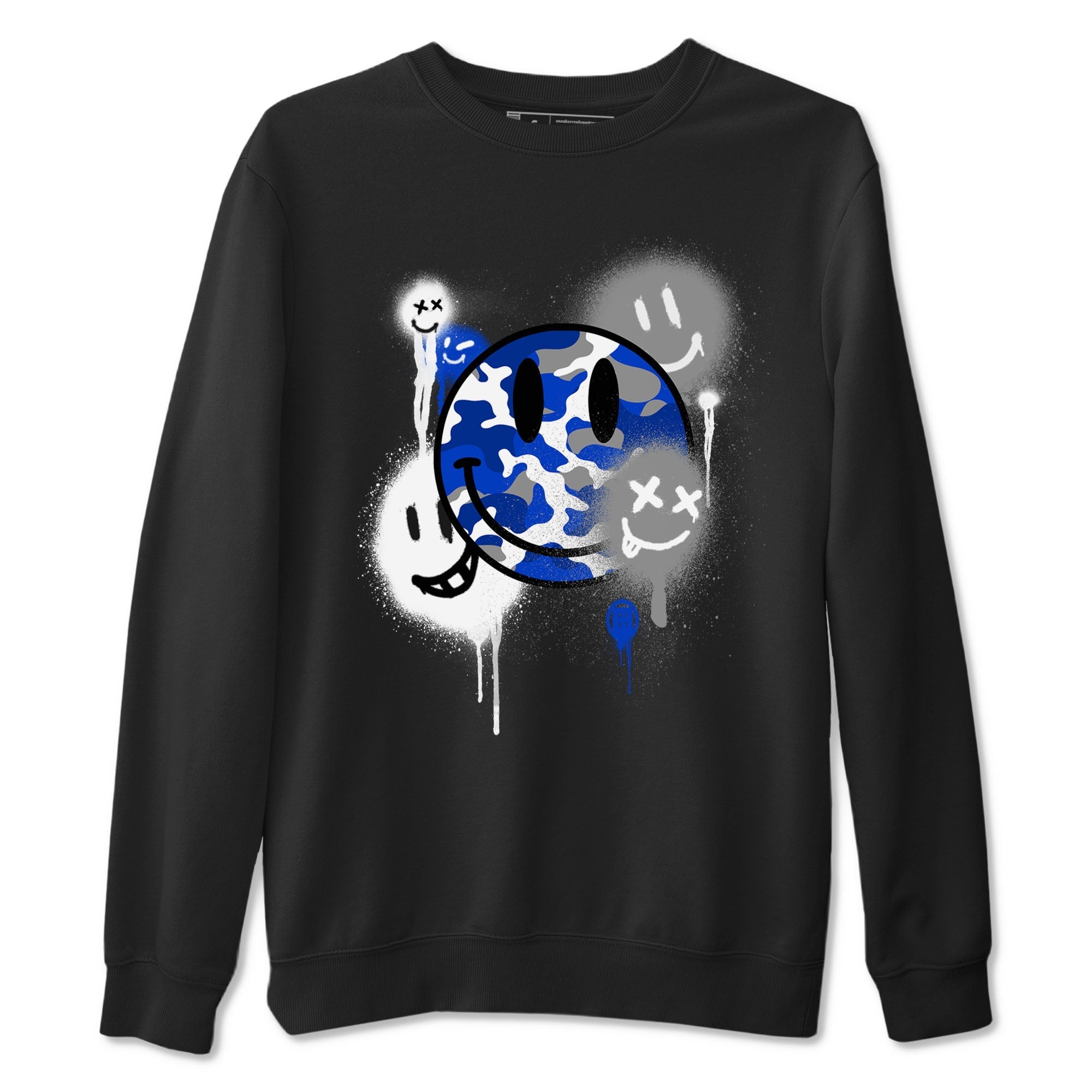 Smile Painting Sneaker Tees - Air Jordan 12 Blueberry