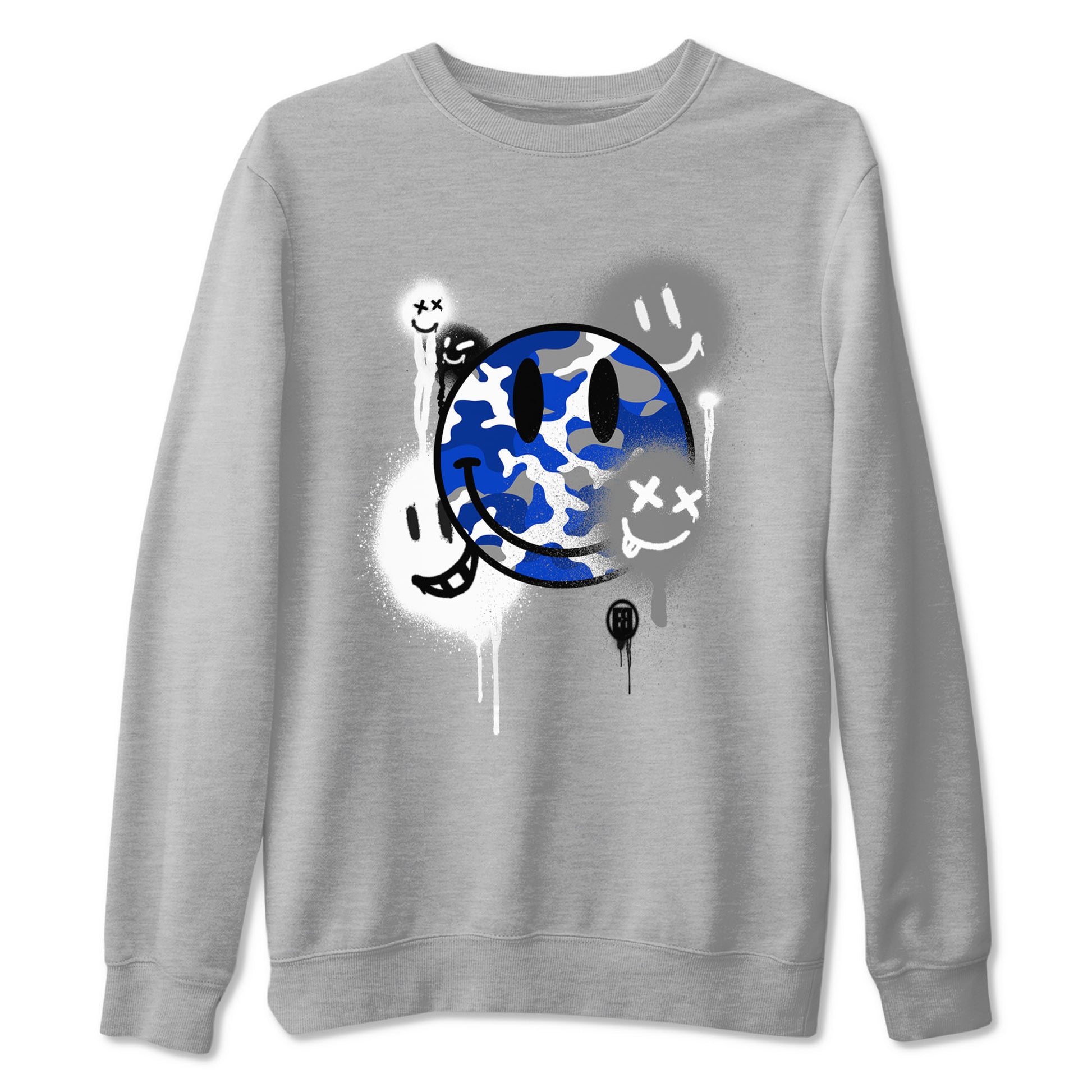 Smile Painting Sneaker Tees - Air Jordan 12 Blueberry