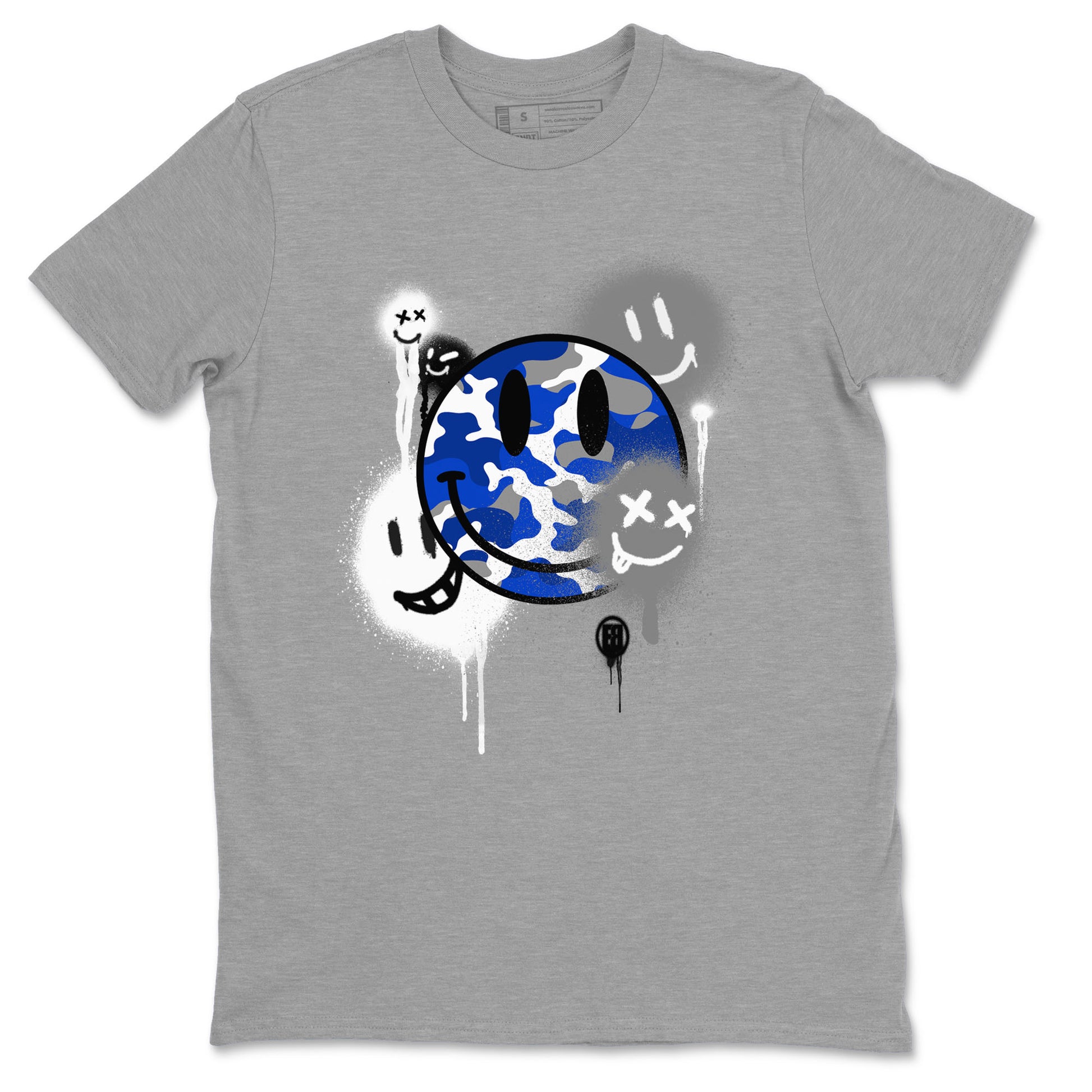 Smile Painting Sneaker Tees - Air Jordan 12 Blueberry
