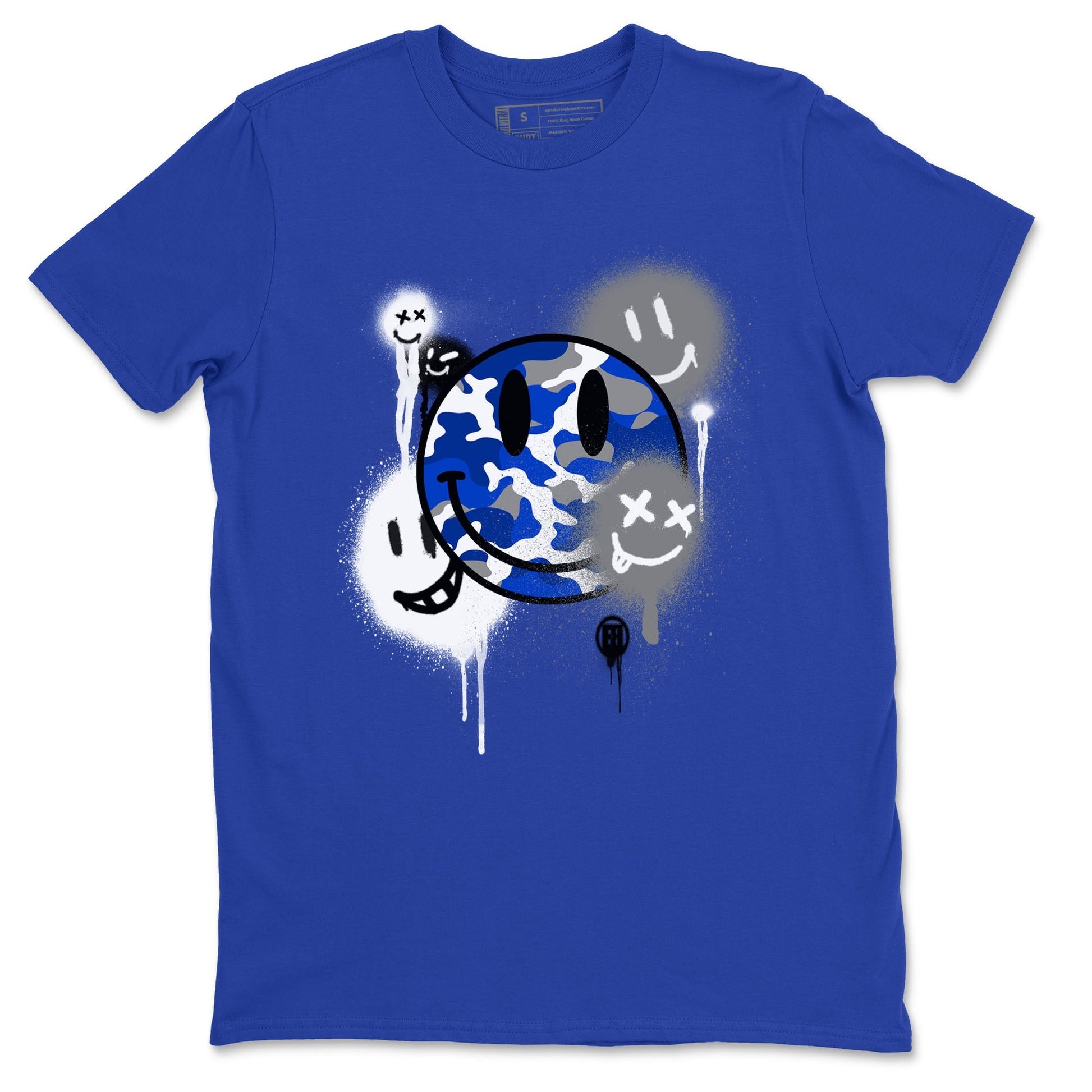 Smile Painting Sneaker Tees - Air Jordan 12 Blueberry
