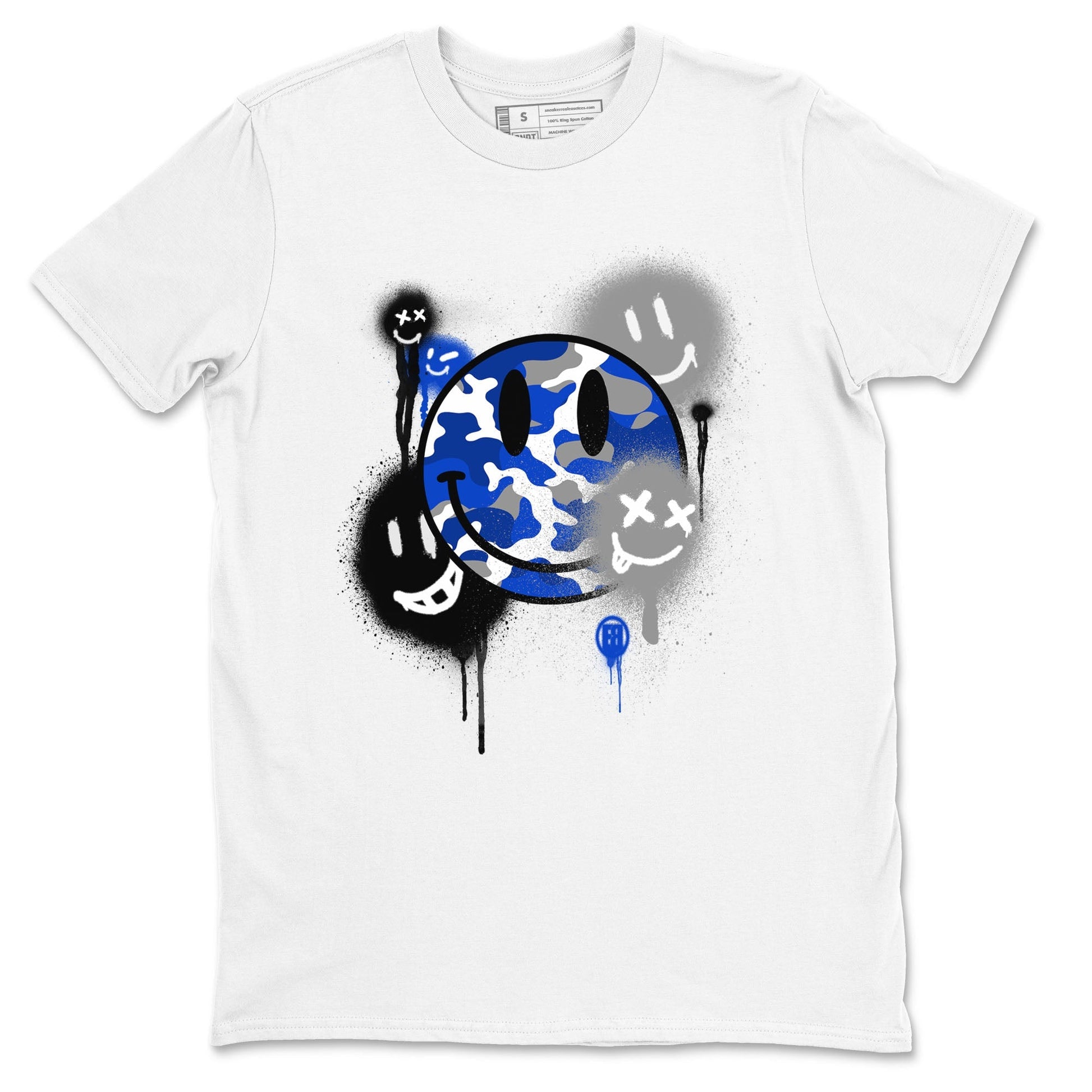 Smile Painting Sneaker Tees - Air Jordan 12 Blueberry