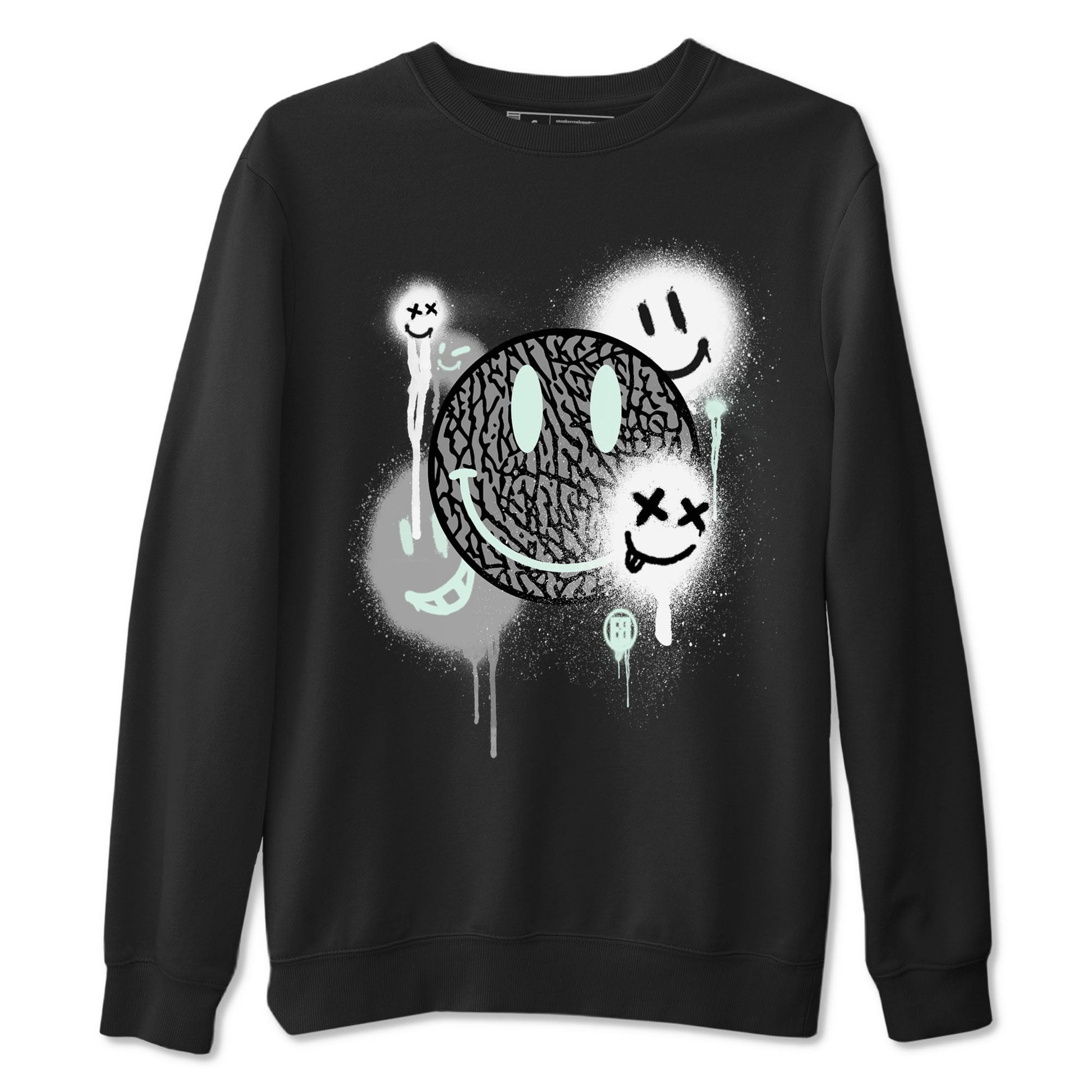 Smile Painting Sneaker Tees - Air Jordan 3 Green Glow