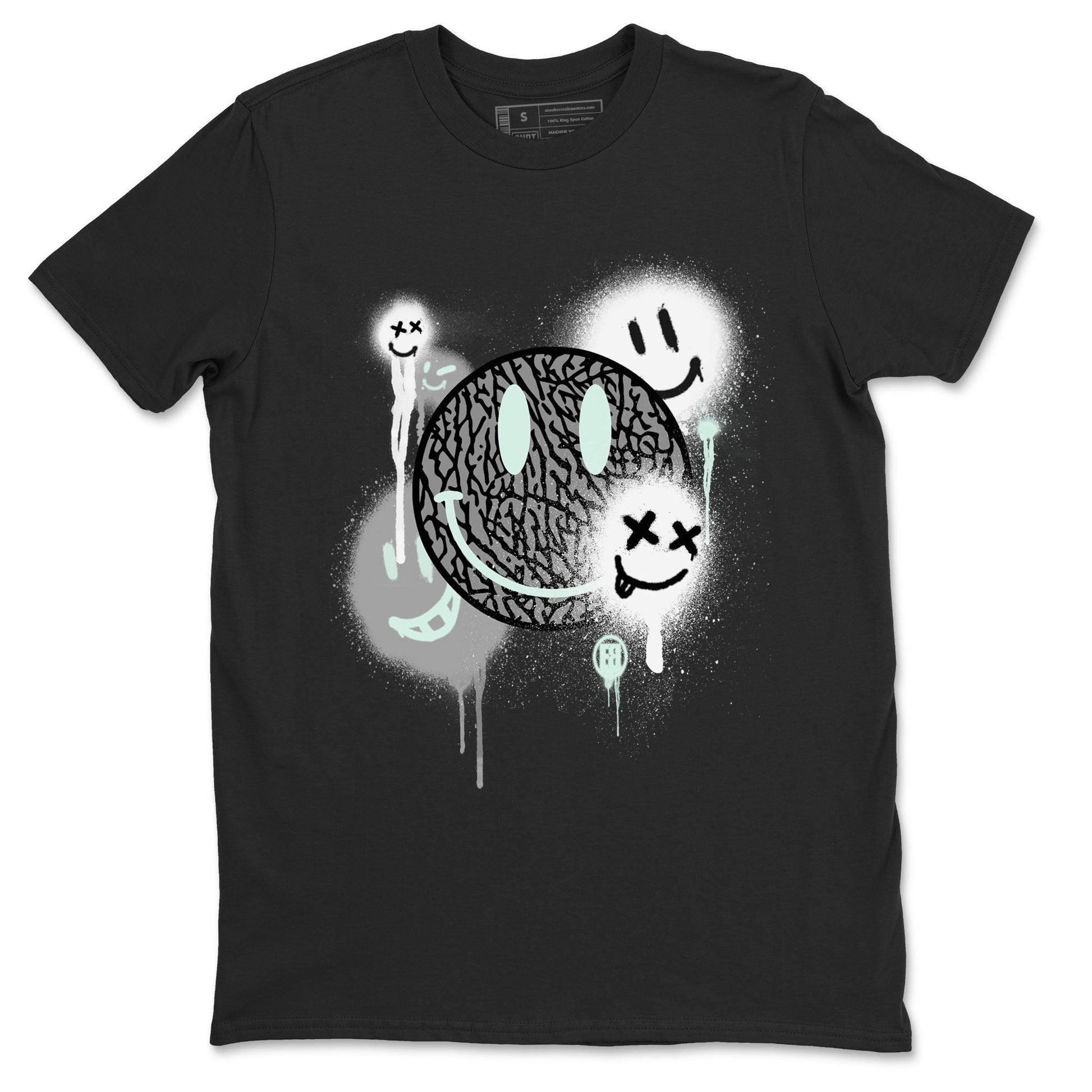 Smile Painting Sneaker Tees - Air Jordan 3 Green Glow
