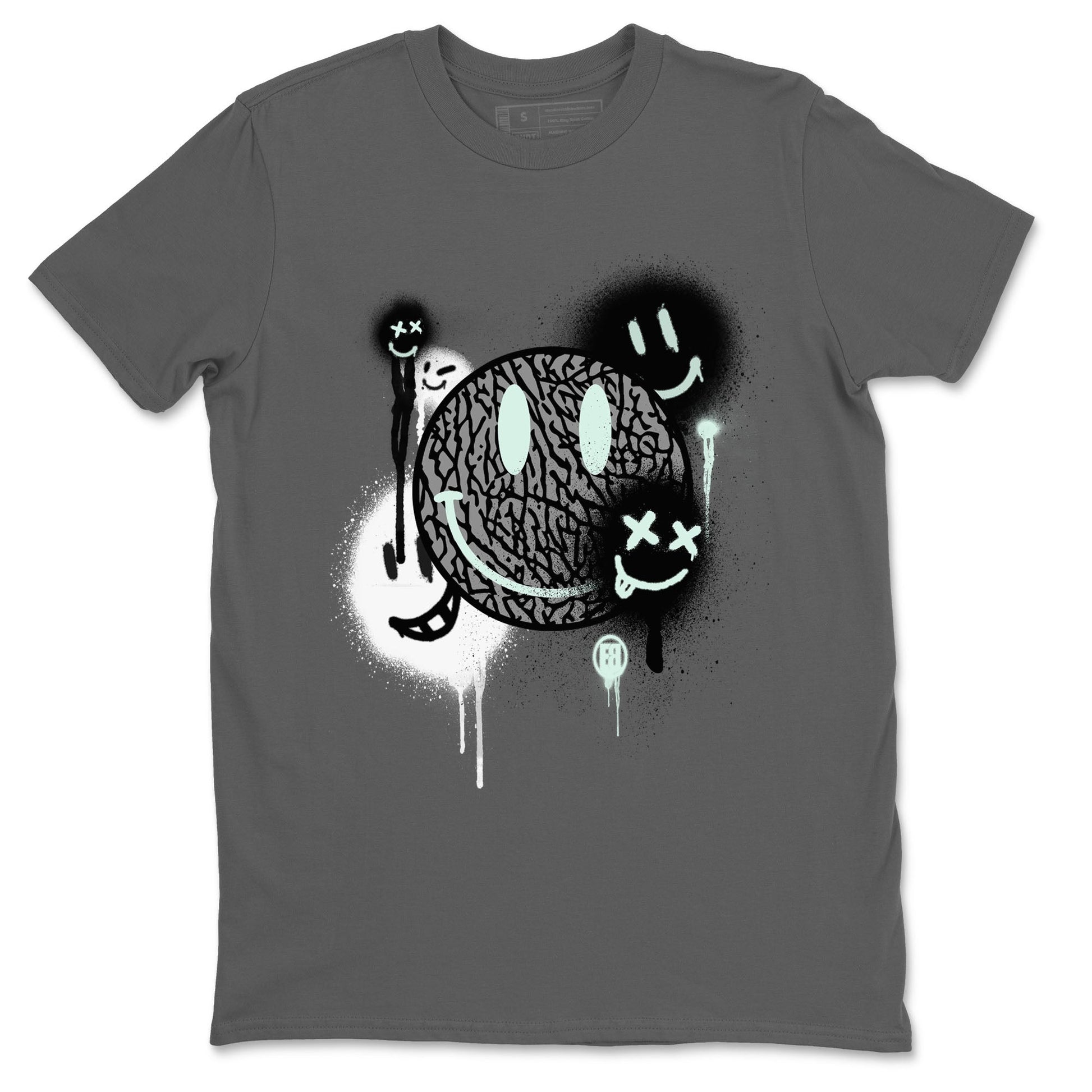 Smile Painting Sneaker Tees - Air Jordan 3 Green Glow