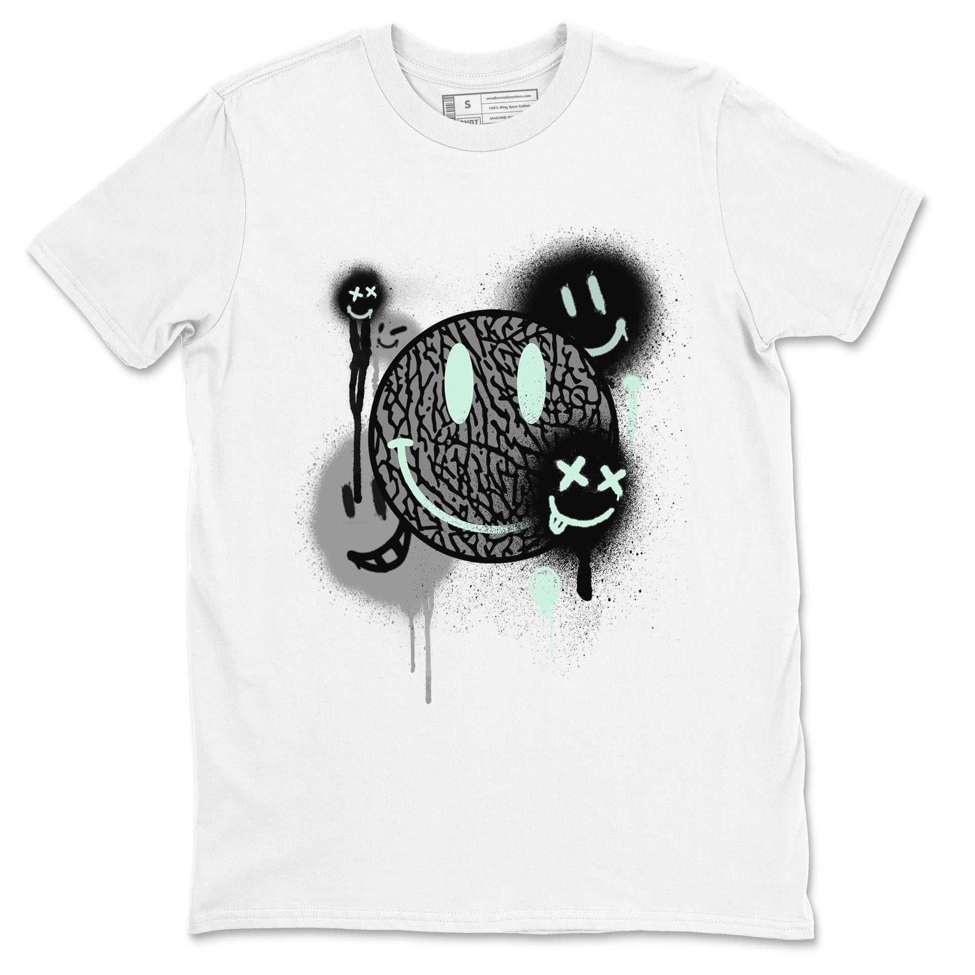 Smile Painting Sneaker Tees - Air Jordan 3 Green Glow