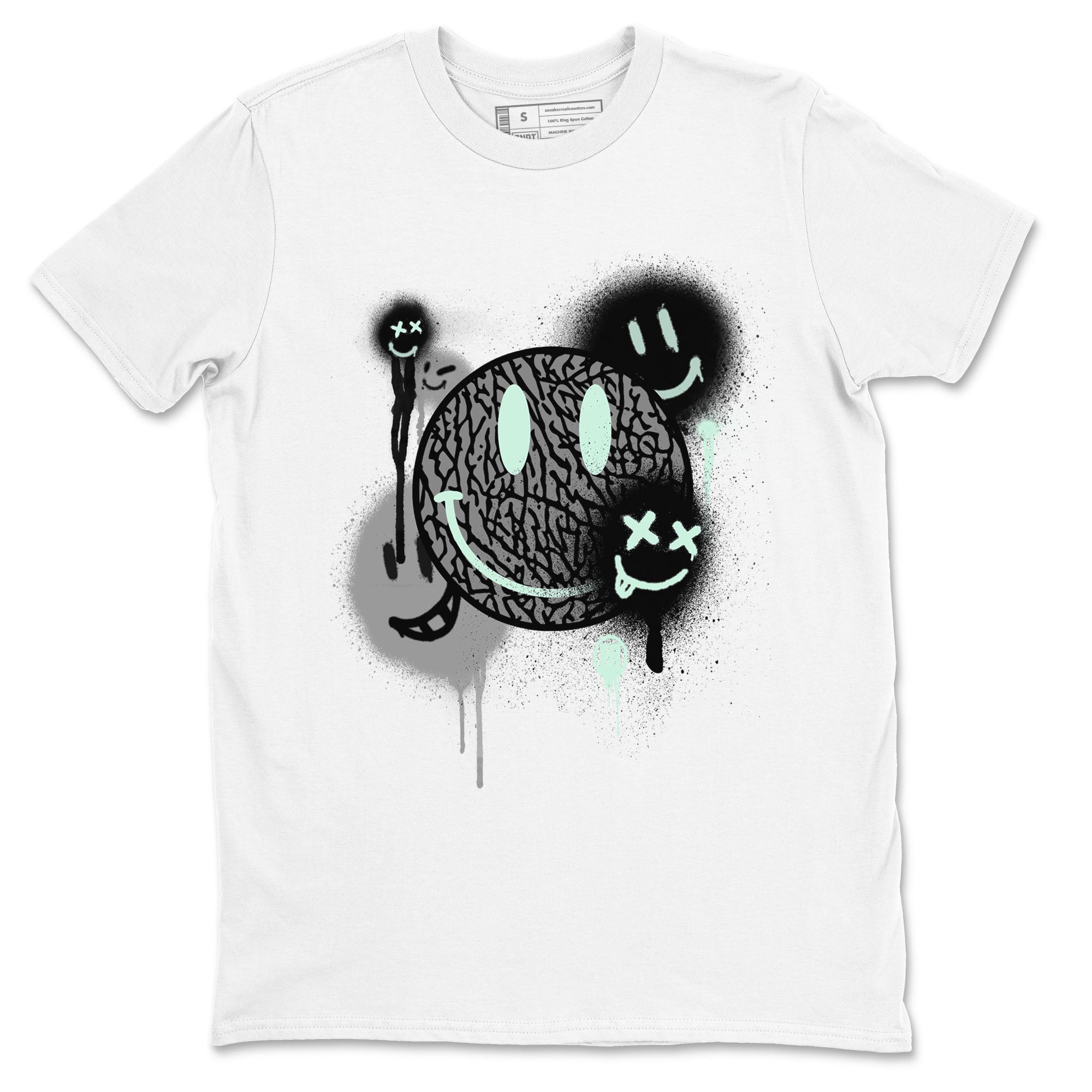 Smile Painting Sneaker Tees - Air Jordan 3 Green Glow