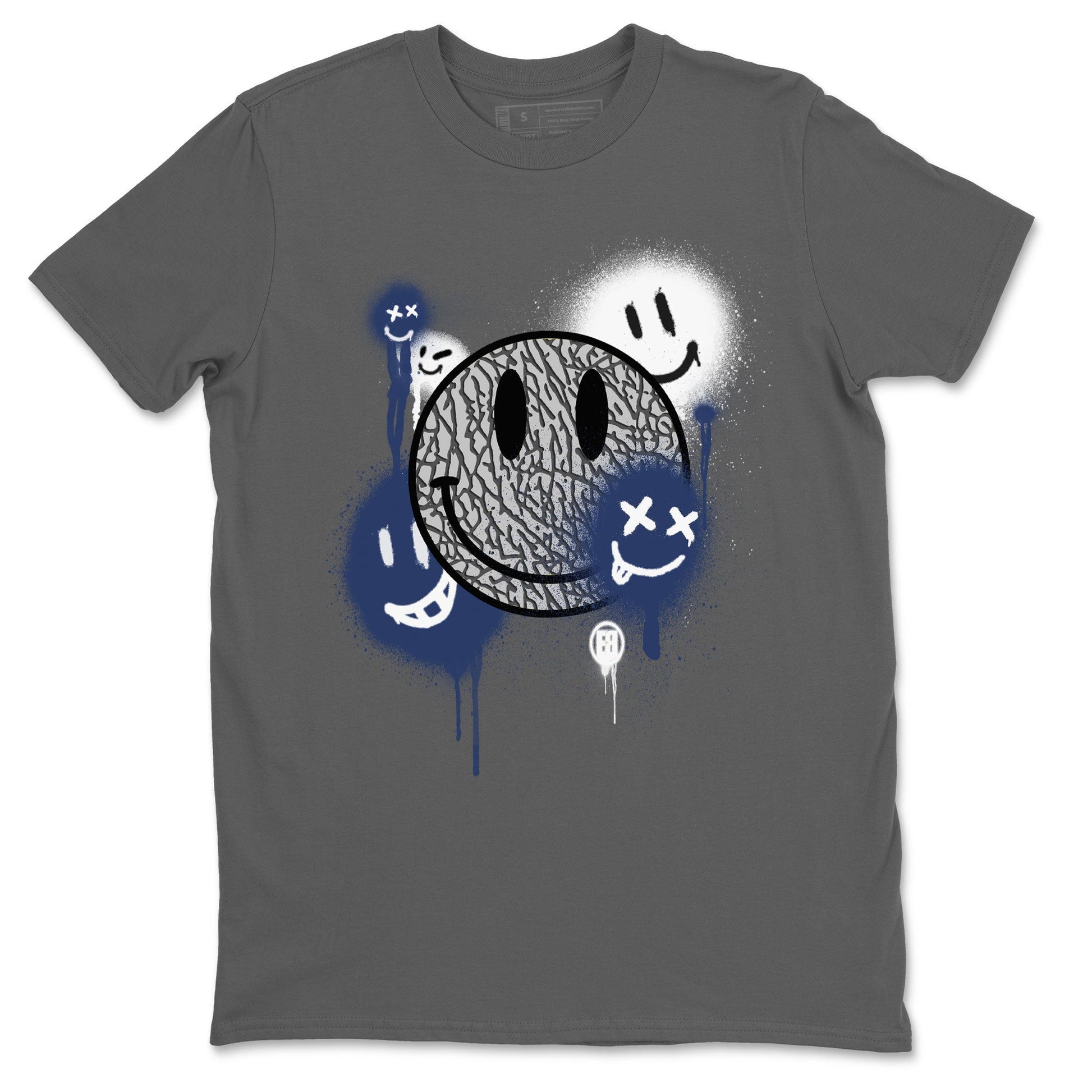 Smile Painting Sneaker Tees - Air Jordan 3 Midnight Navy 2023