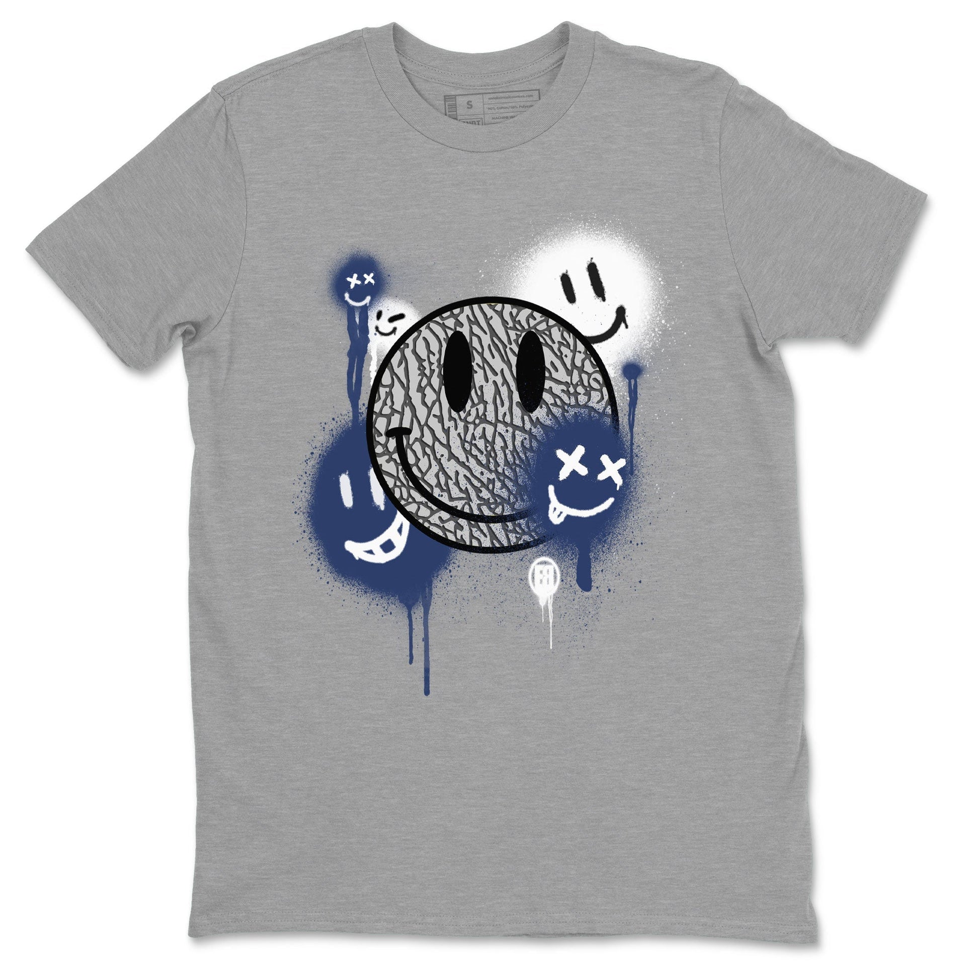 Smile Painting Sneaker Tees - Air Jordan 3 Midnight Navy 2023