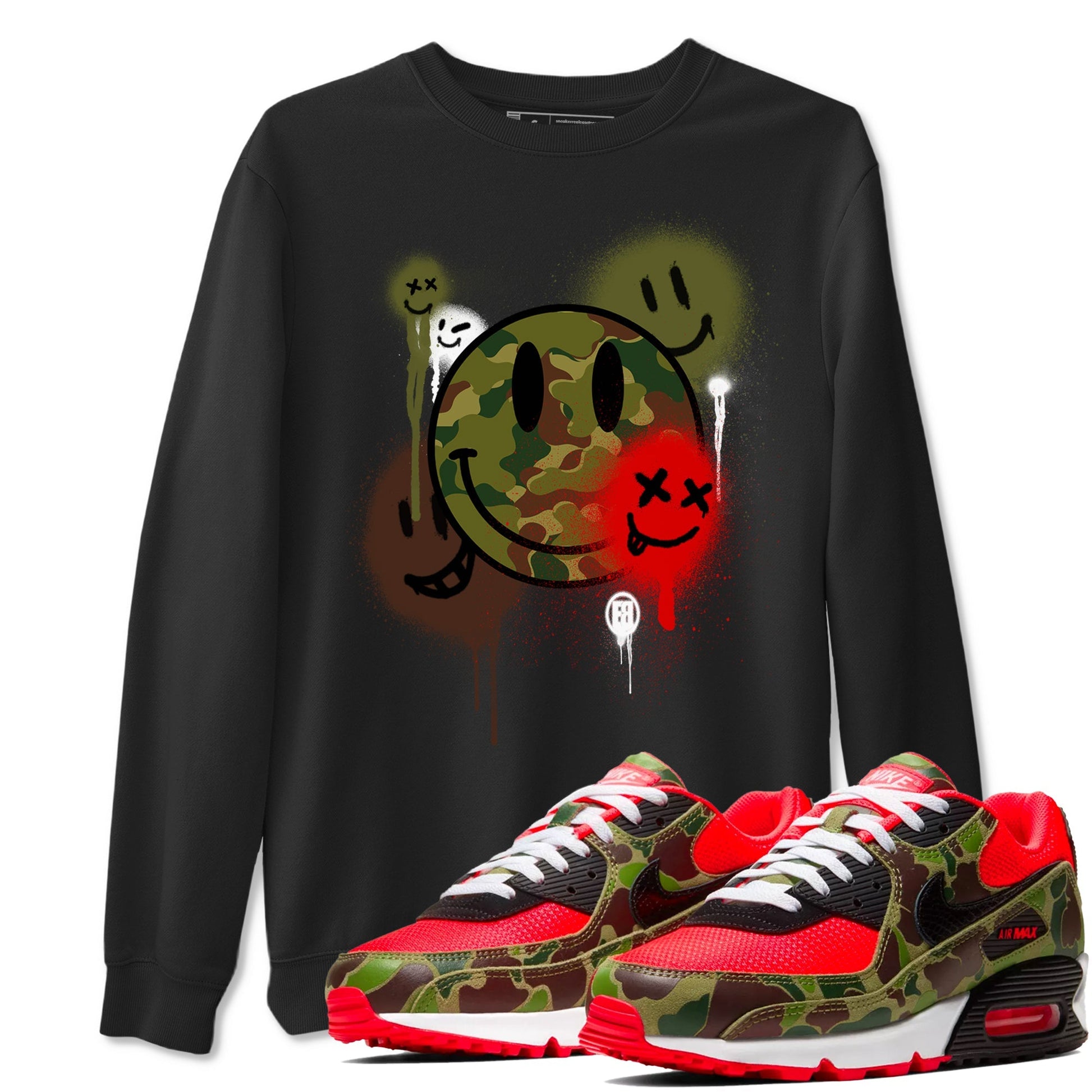 Smile Painting Sneaker Tees - Air Max 90 Reverse Duck Camo