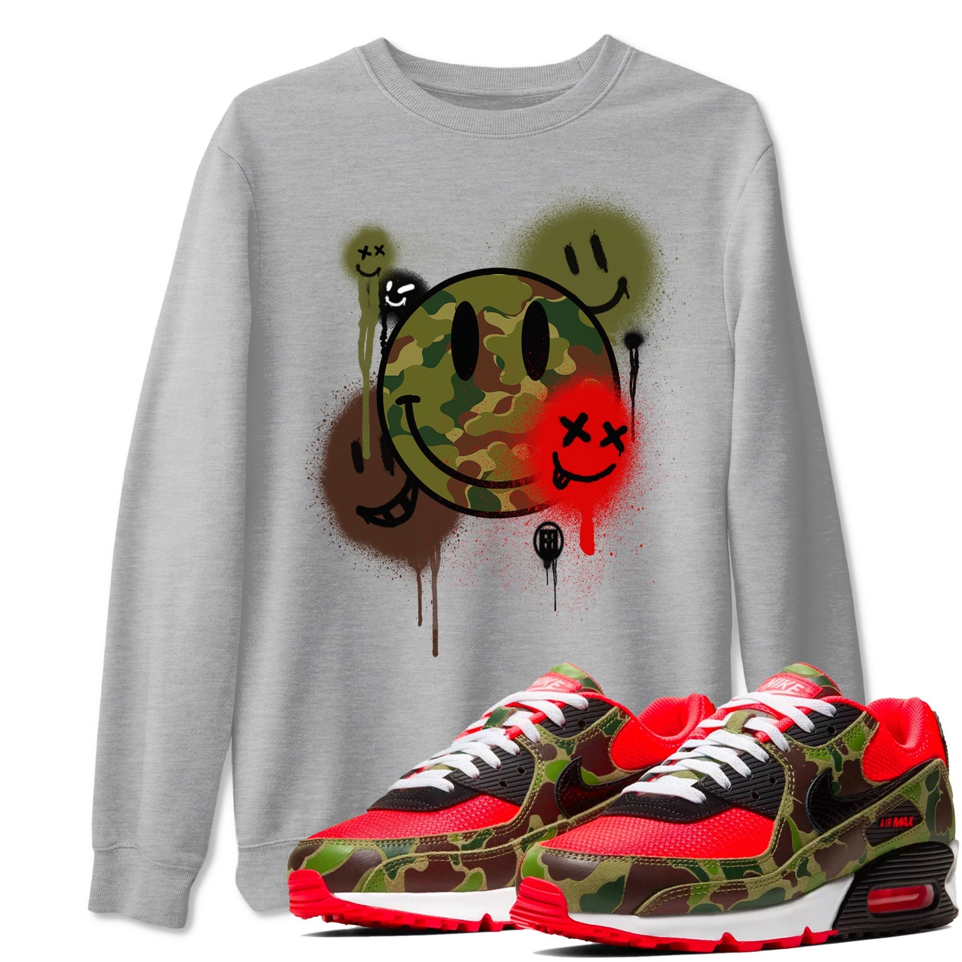 Smile Painting Sneaker Tees - Air Max 90 Reverse Duck Camo