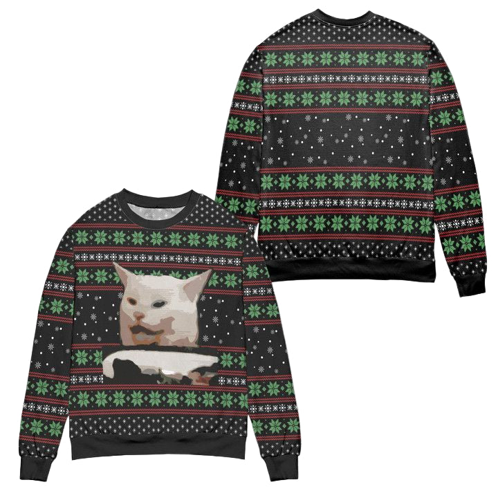 Smudge The Cat Ugly Christmas Sweater ? Usalast