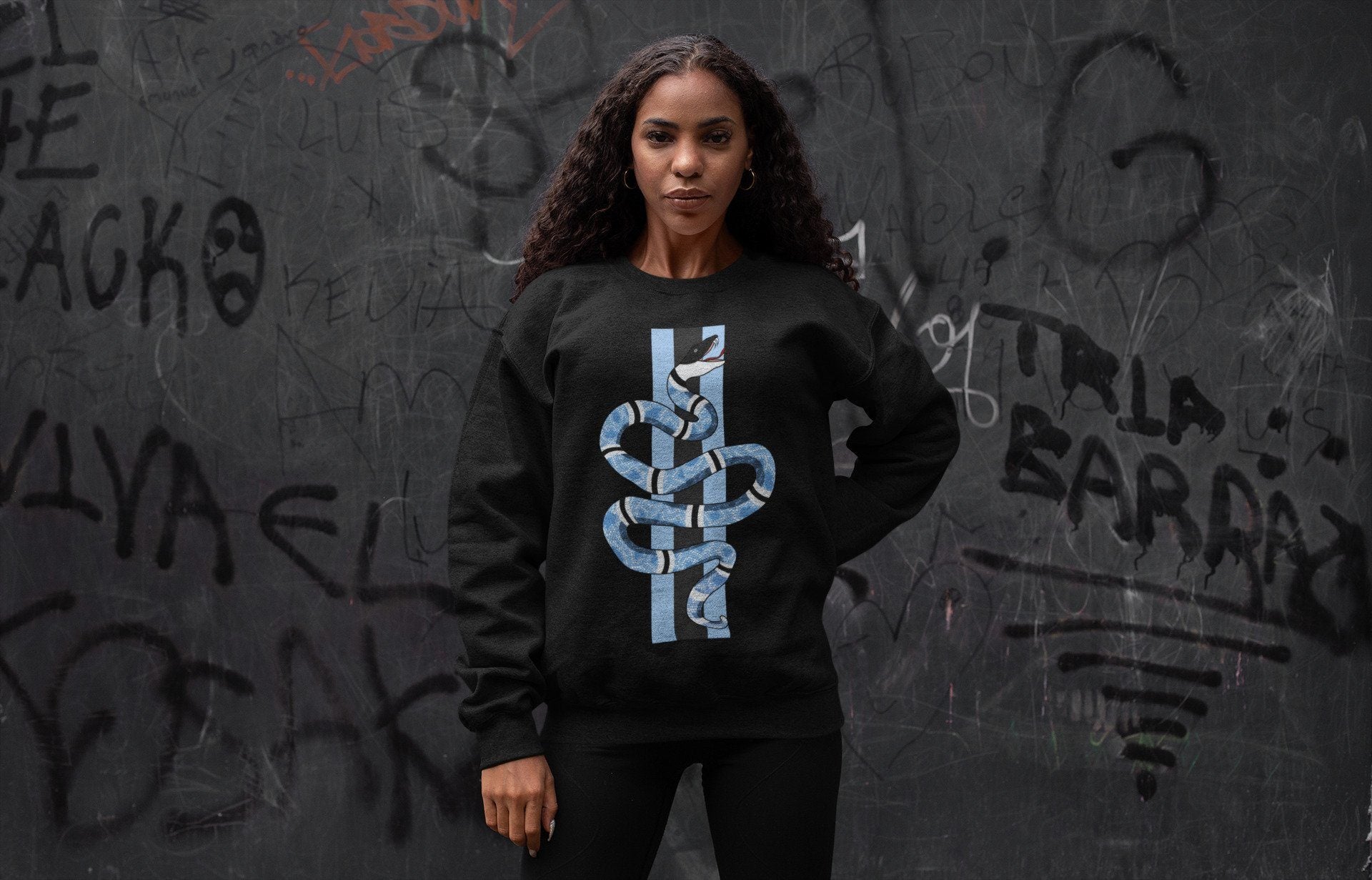 Snake Unisex Tops - Air Jordan 1 University Blue