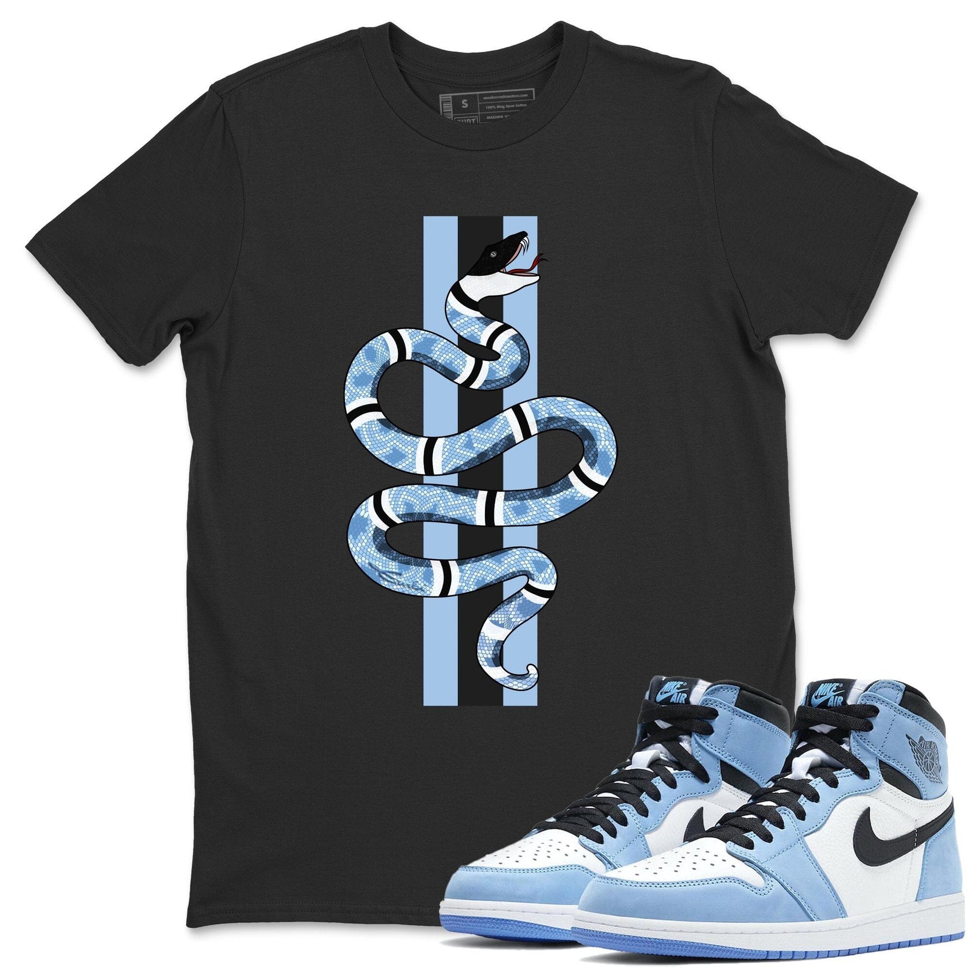 Snake Unisex Tops - Air Jordan 1 University Blue