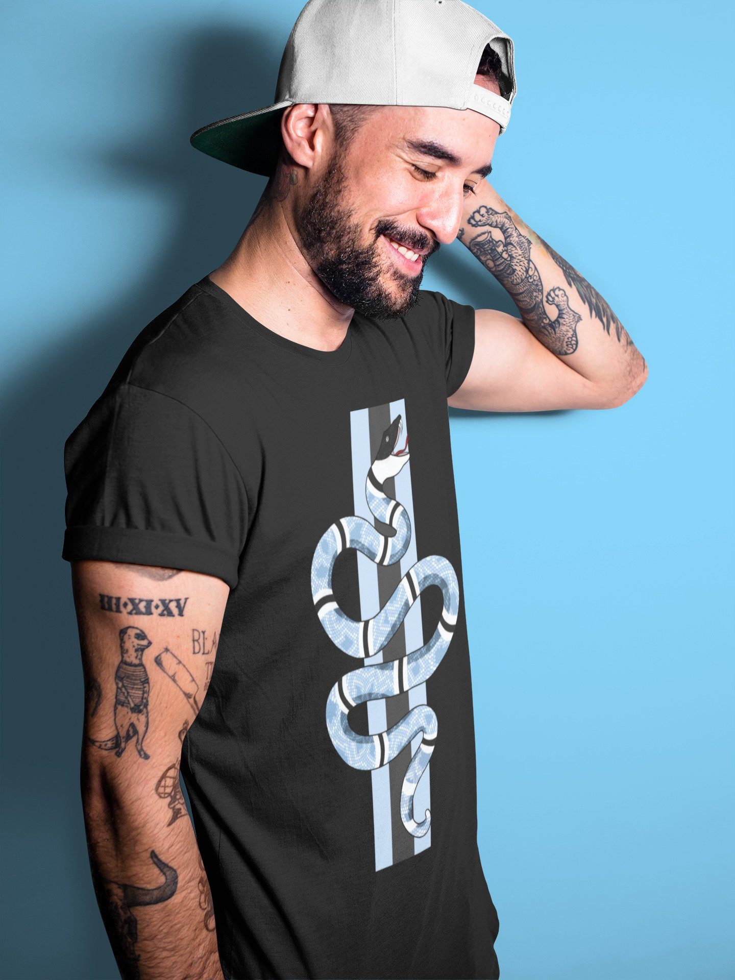 Snake Unisex Tops - Air Jordan 1 University Blue