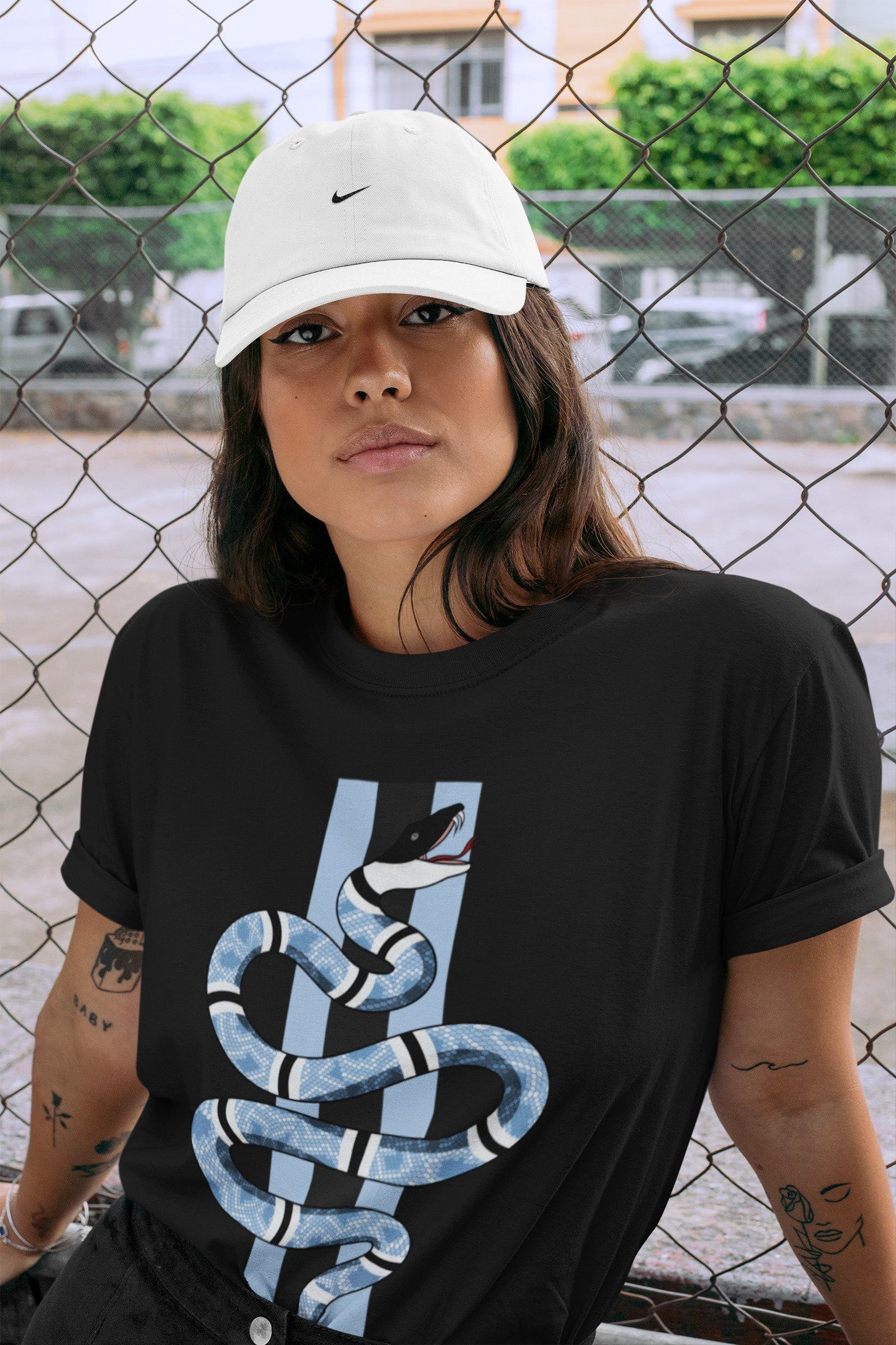 Snake Unisex Tops - Air Jordan 1 University Blue
