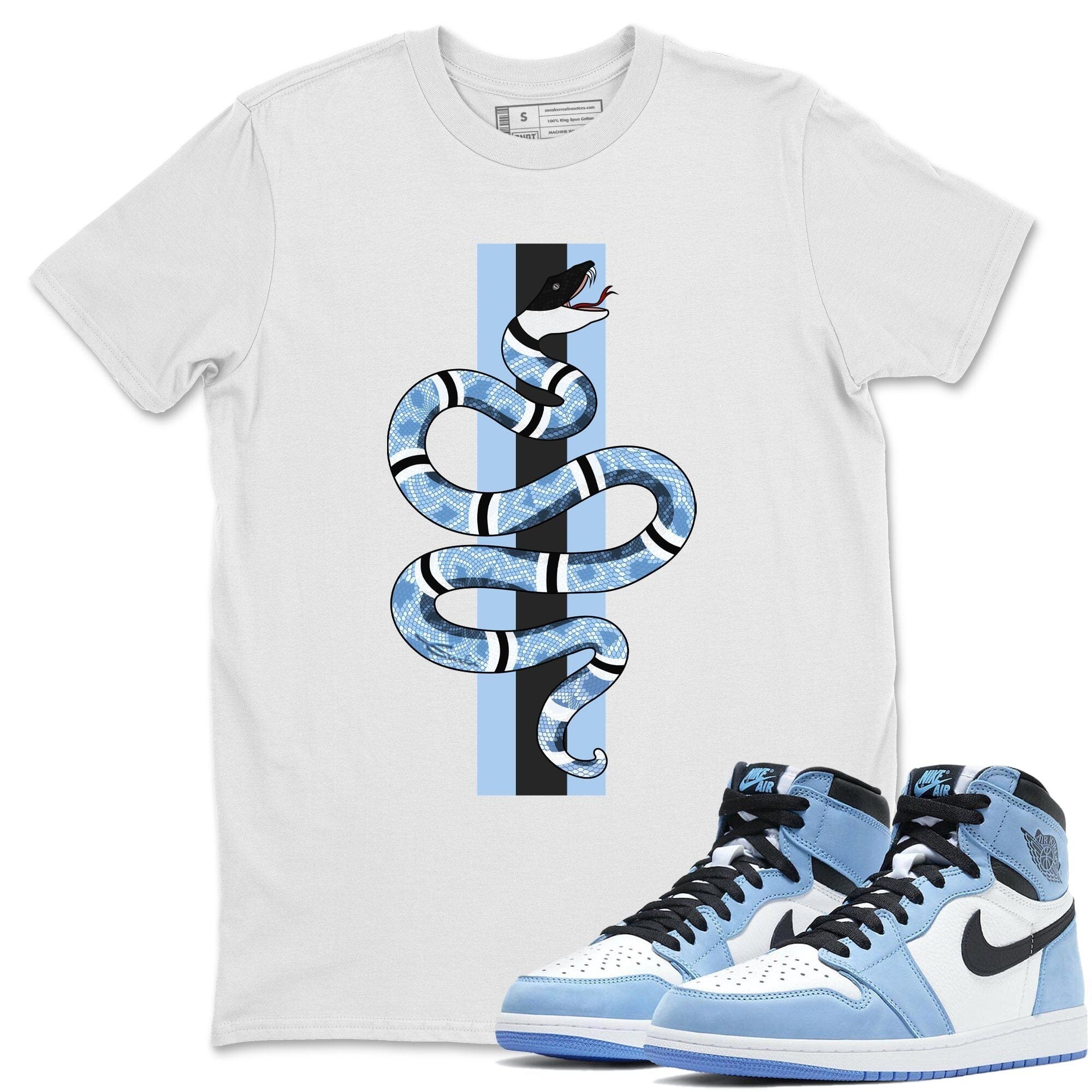 Snake Unisex Tops - Air Jordan 1 University Blue