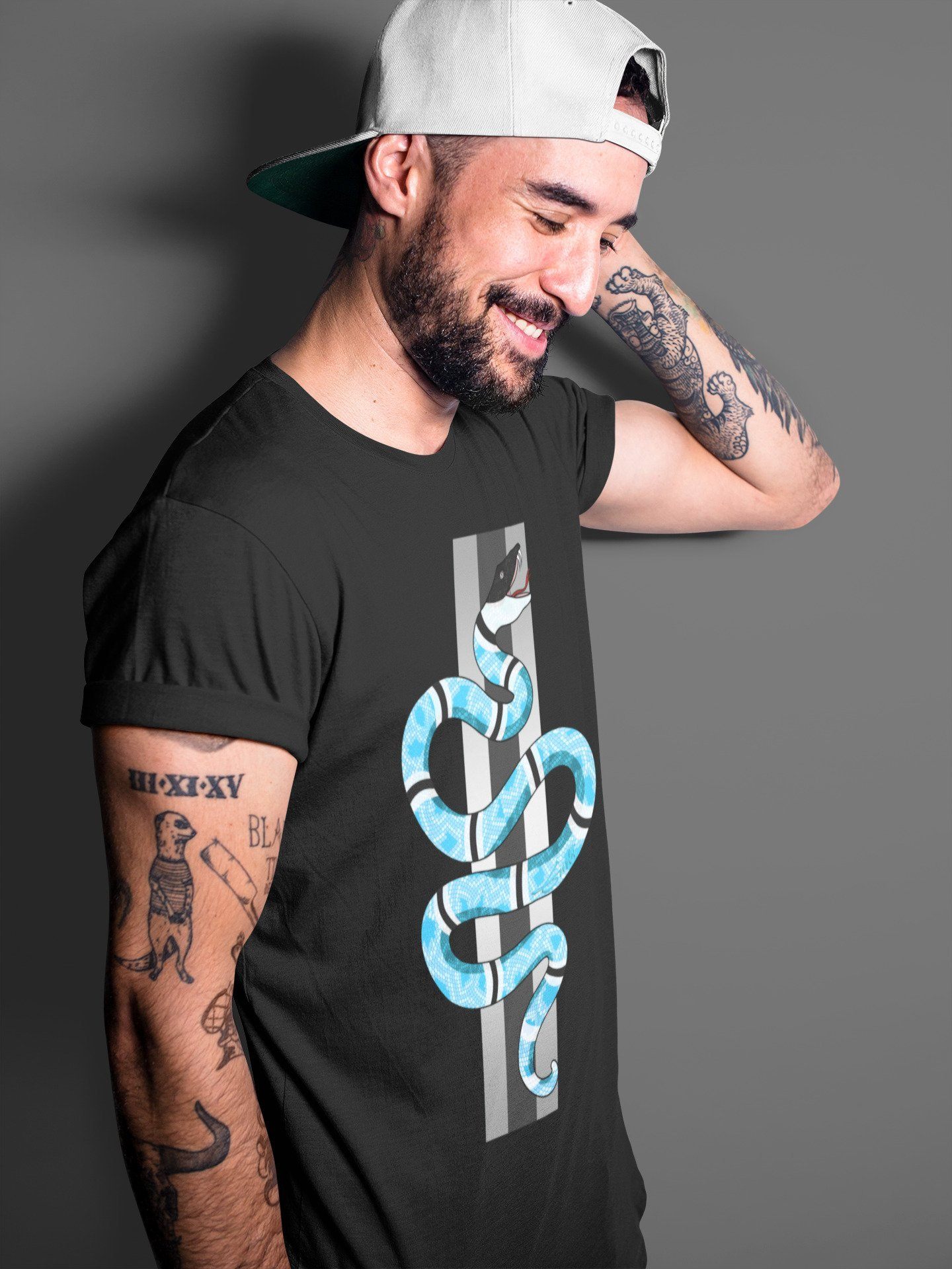 Snake Unisex Tops - Yeezy 700 Bright Cyan