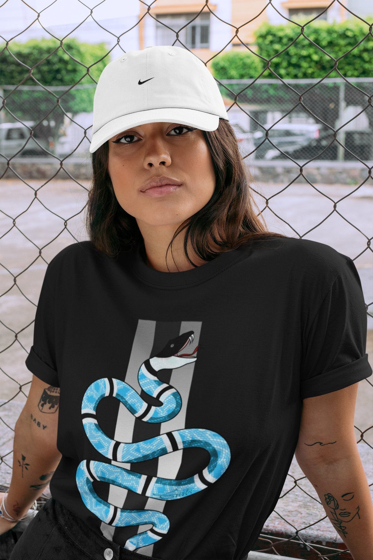 Snake Unisex Tops - Yeezy 700 Bright Cyan