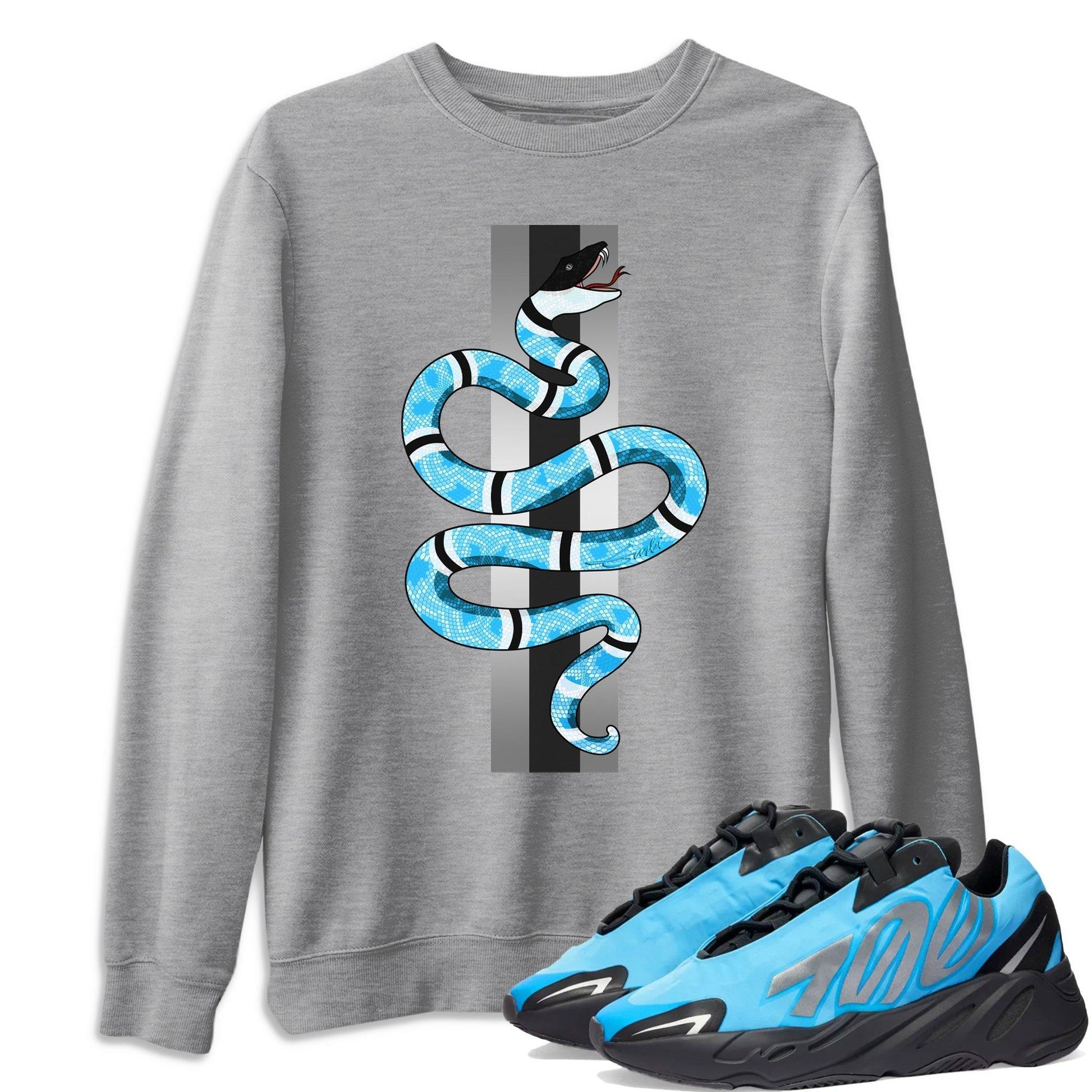 Snake Unisex Tops - Yeezy 700 Bright Cyan
