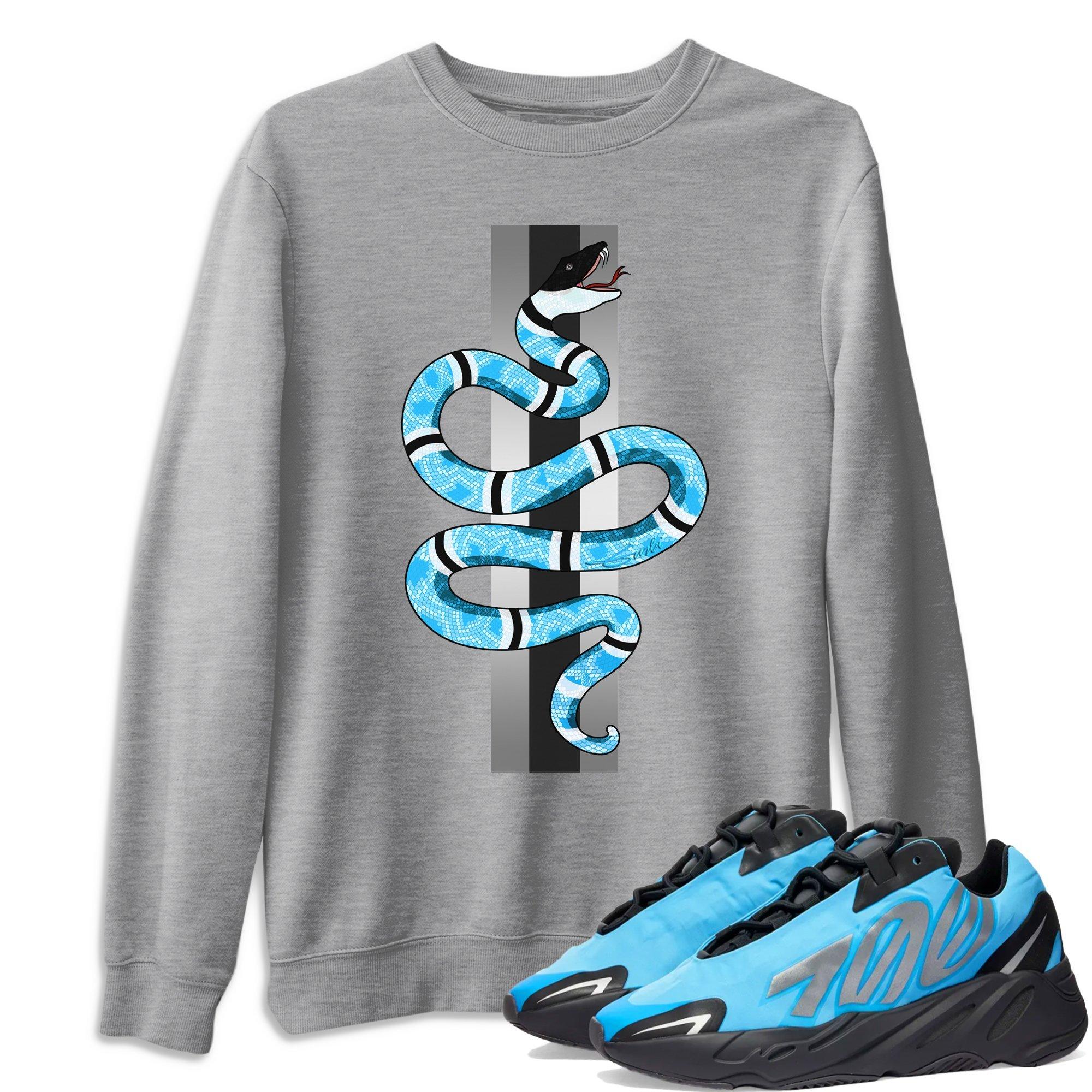 Snake Unisex Tops - Yeezy 700 Bright Cyan