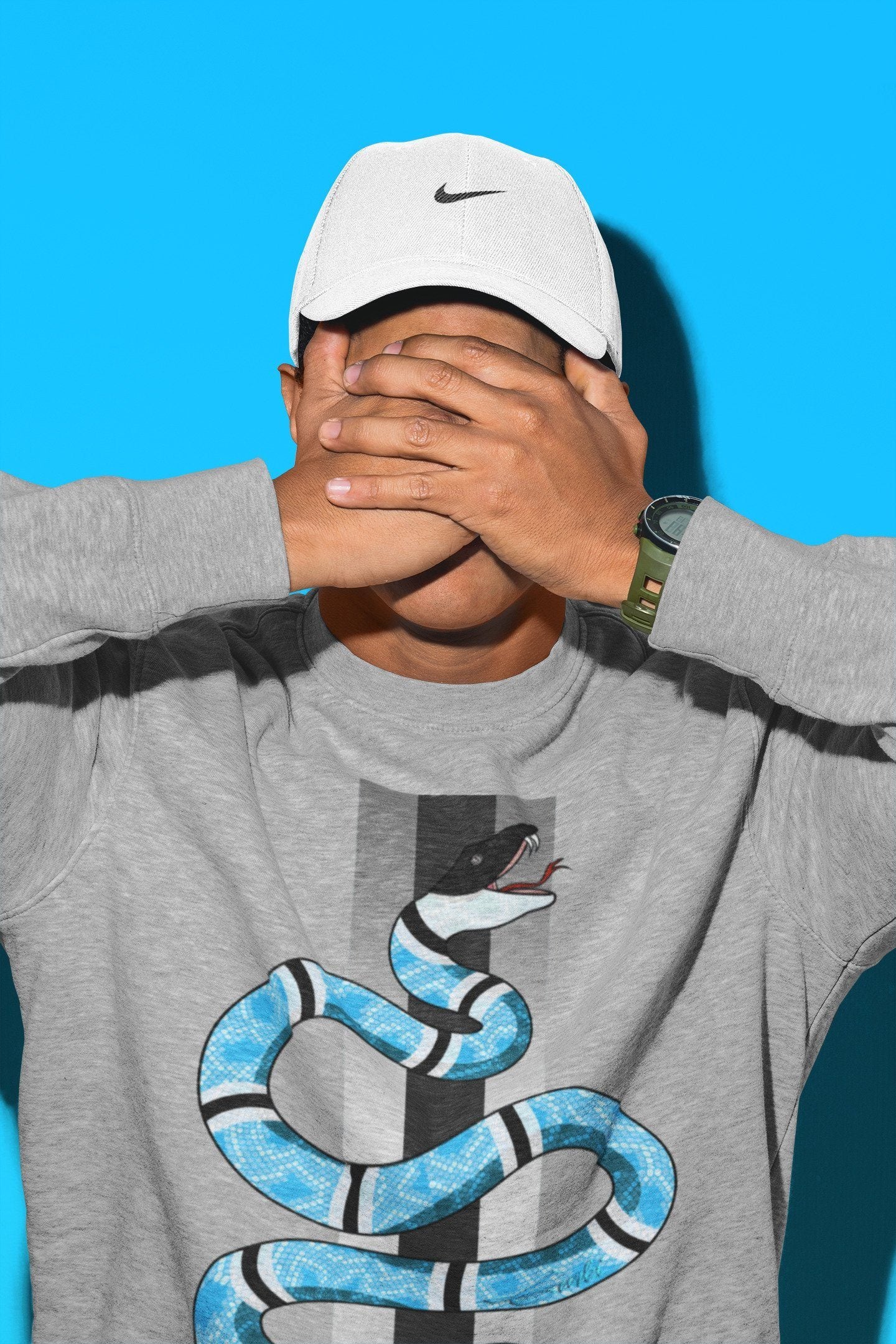 Snake Unisex Tops - Yeezy 700 Bright Cyan