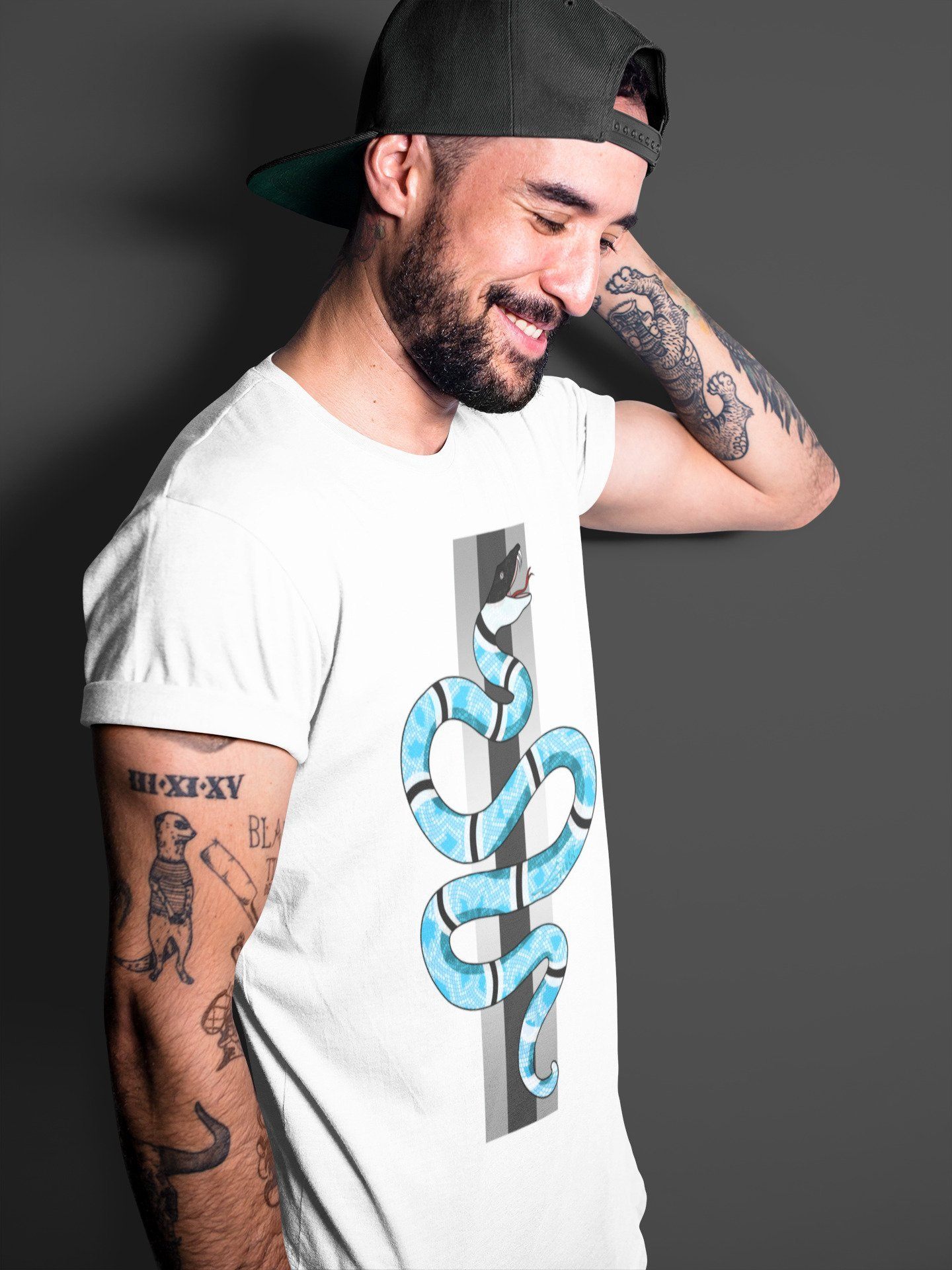Snake Unisex Tops - Yeezy 700 Bright Cyan