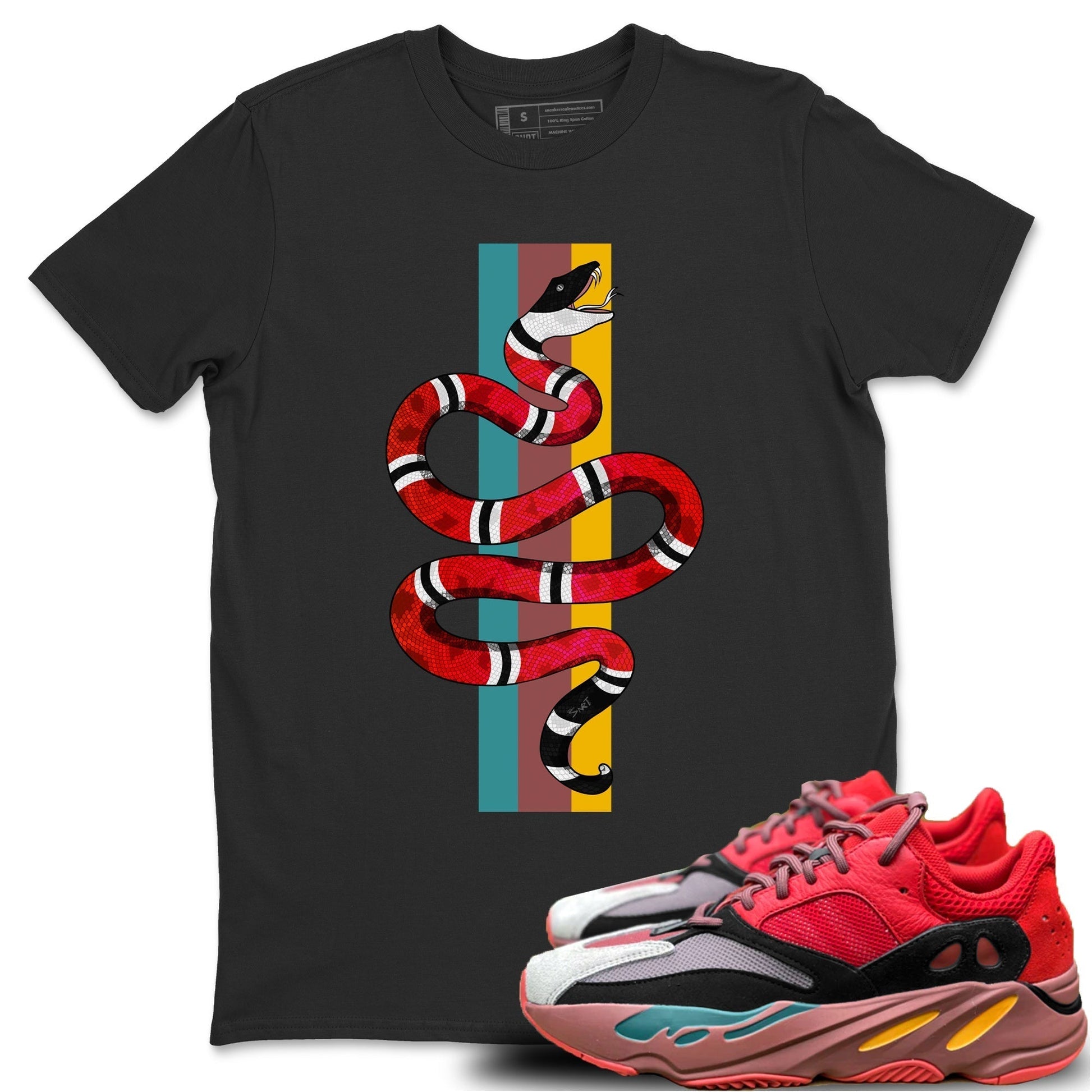 Snake Unisex Tops - Yeezy 700 Hi-Res Red