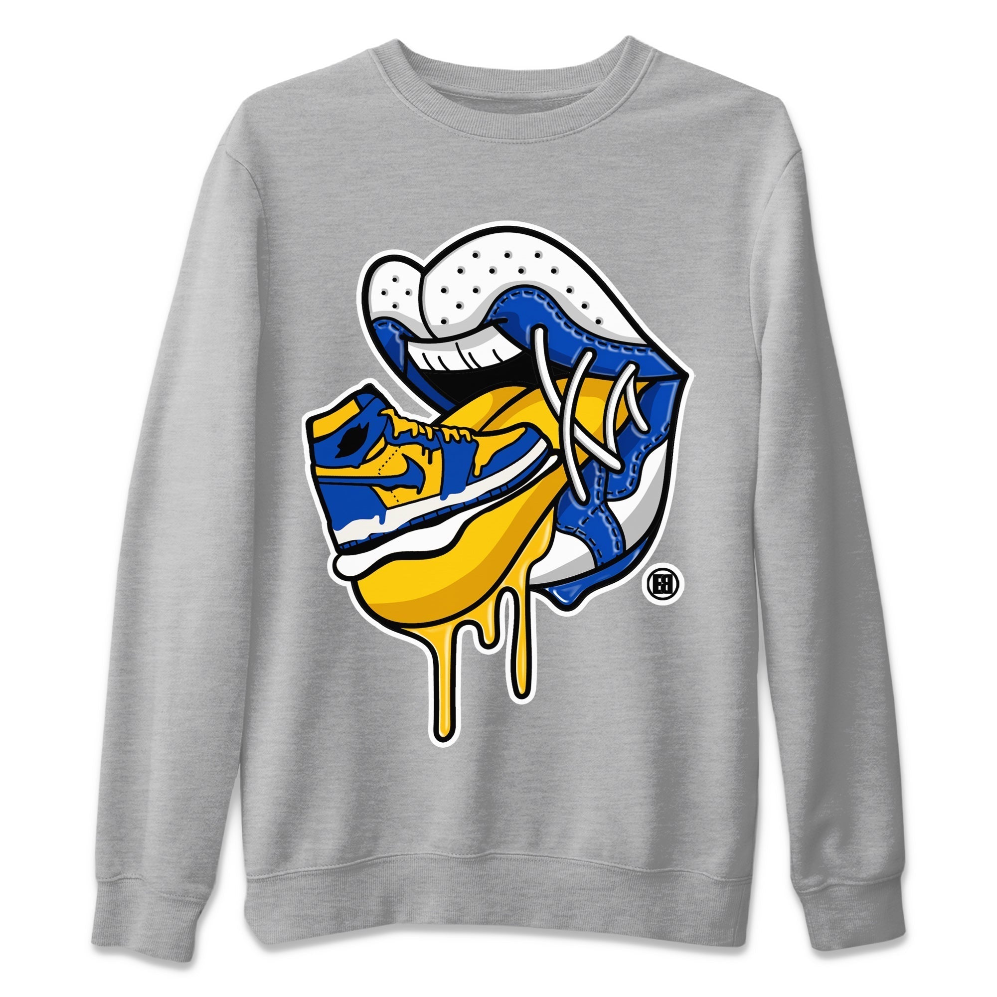Sneaker Addiction 2 Unisex Tops - Air Jordan 1 Game Royal Varsity Maize
