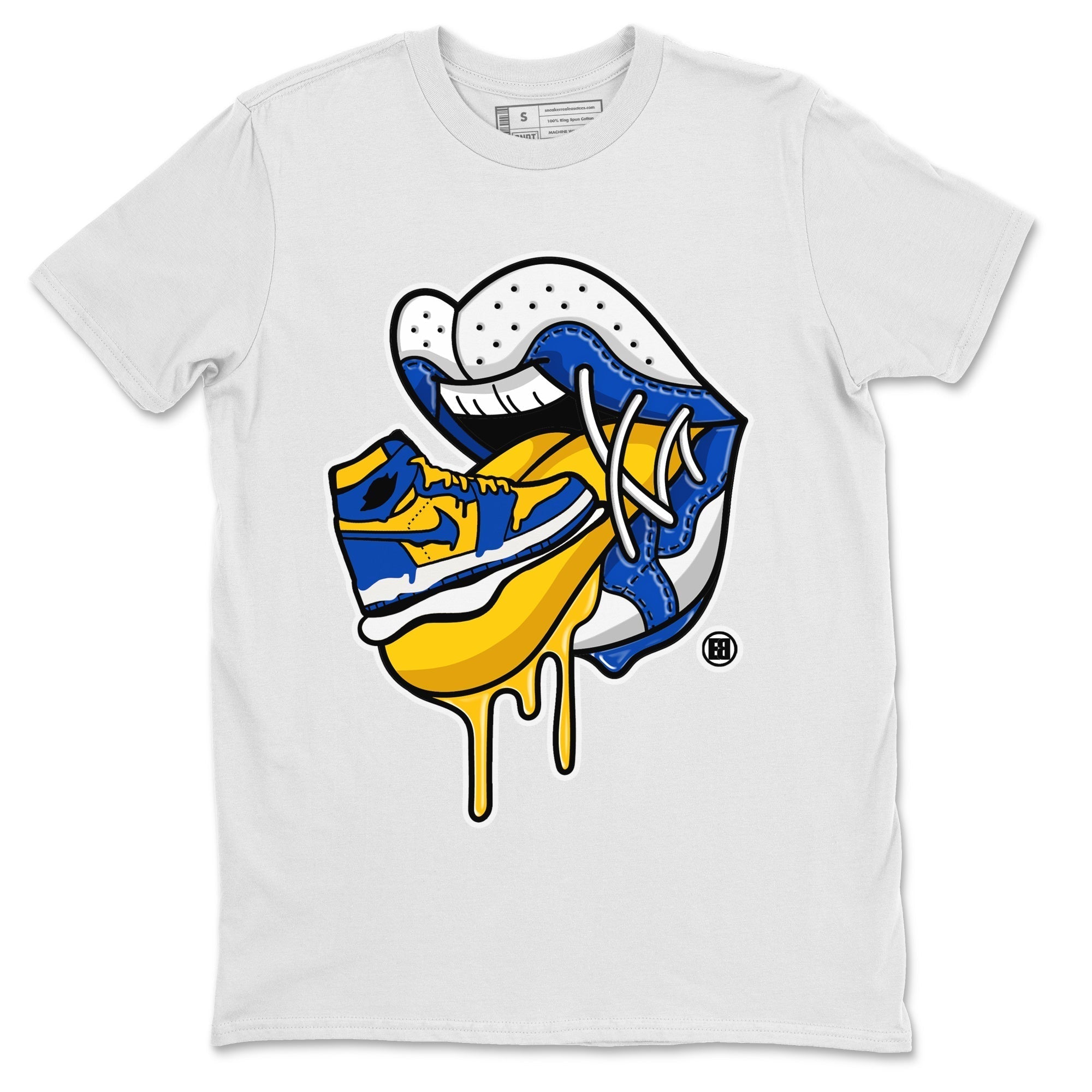 Sneaker Addiction 2 Unisex Tops - Air Jordan 1 Game Royal Varsity Maize