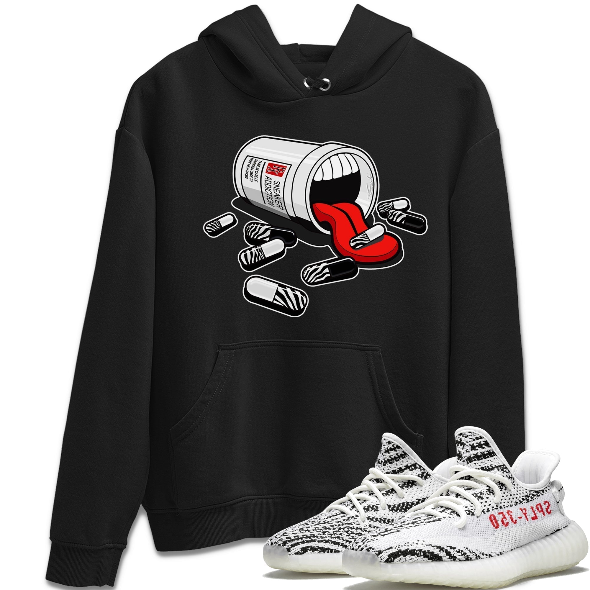 Sneaker Addiction Unisex Tops - Yeezy 350 Zebra