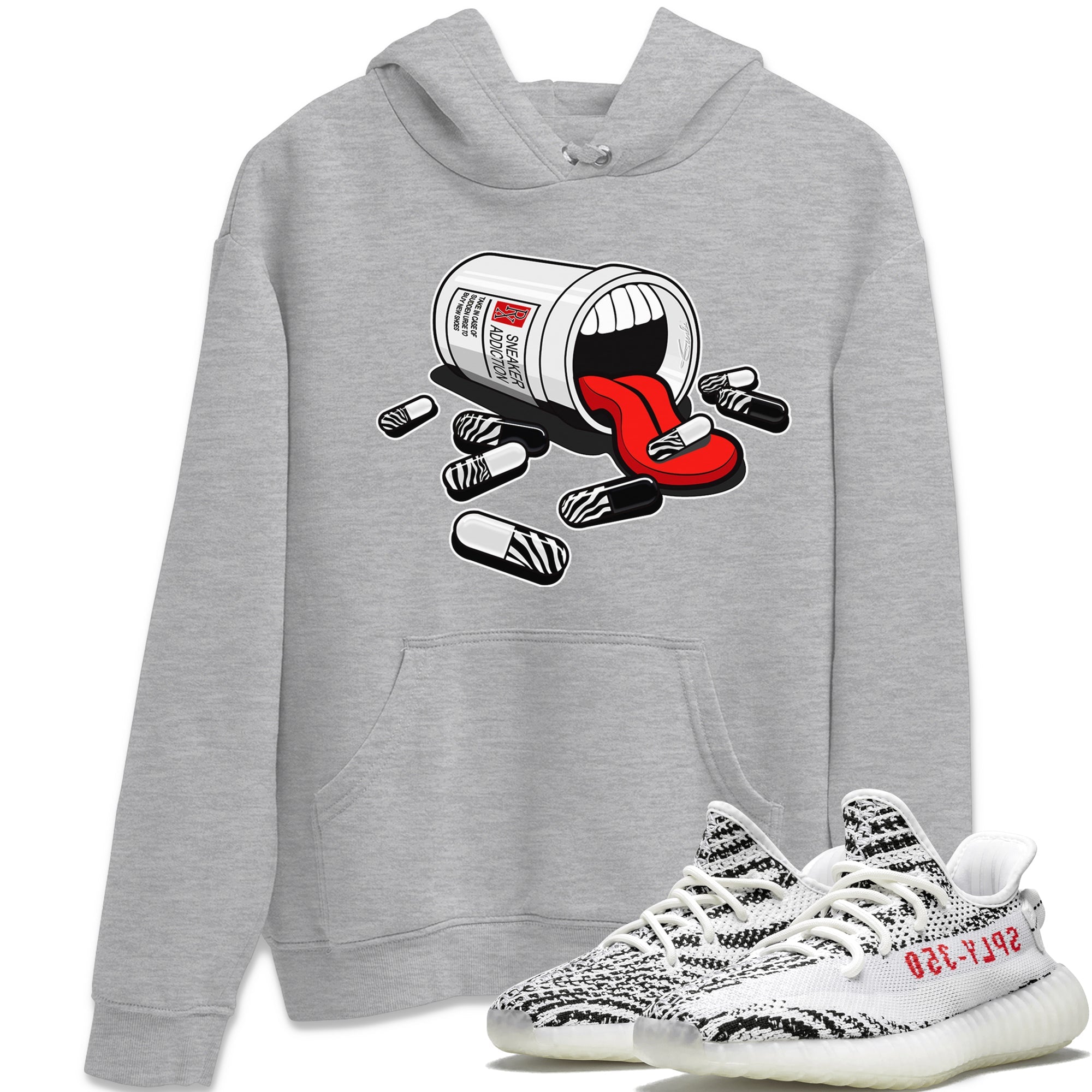 Sneaker Addiction Unisex Tops - Yeezy 350 Zebra
