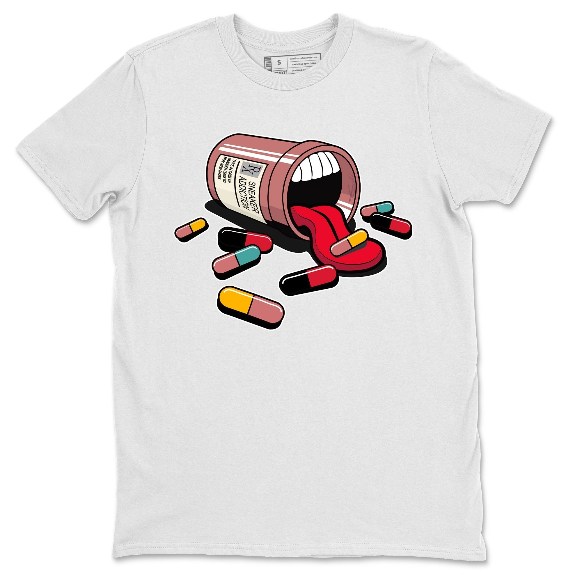 Sneaker Addiction Unisex Tops - Yeezy 700 Hi-Res Red