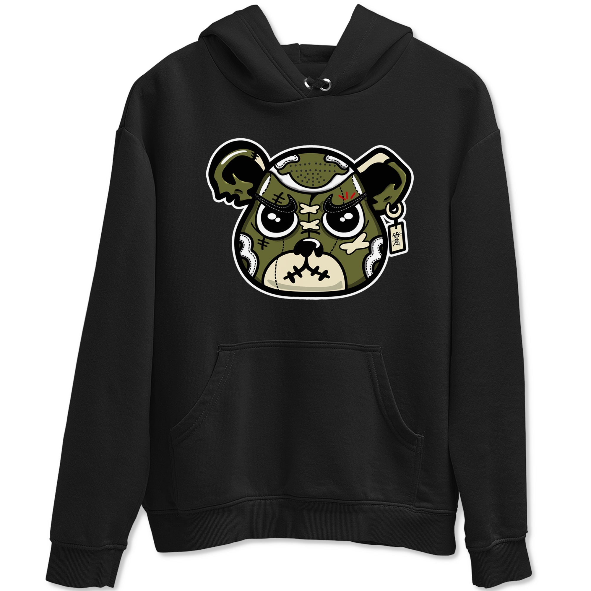 Sneaker Bear Face Sneaker Tees - Air Jordan 1 Travis Scott Medium Olive