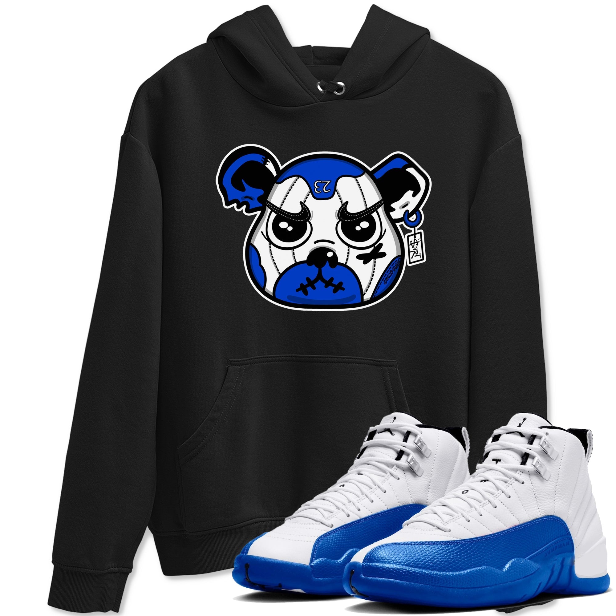 Sneaker Bear Face Sneaker Tees - Air Jordan 12 Blueberry