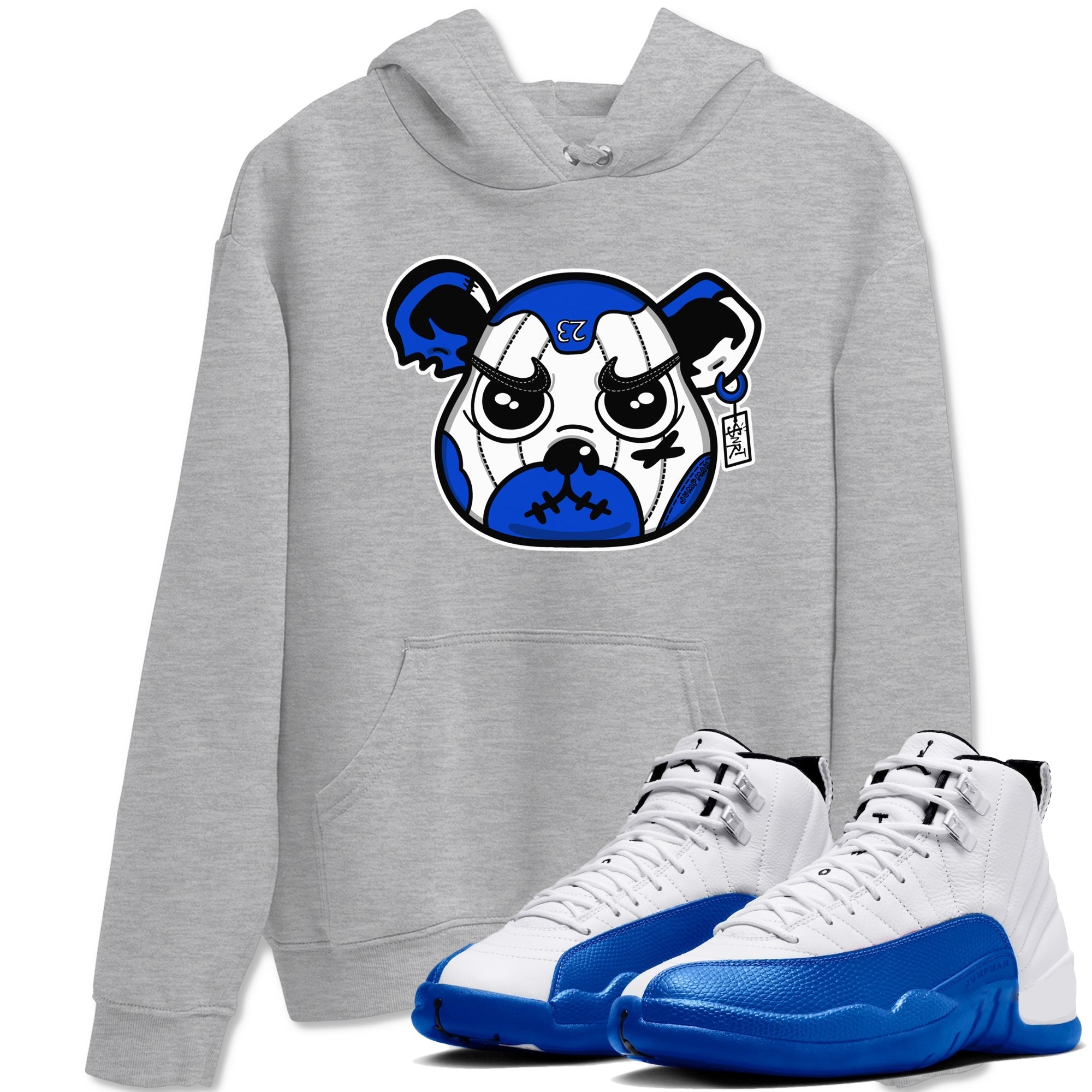 Sneaker Bear Face Sneaker Tees - Air Jordan 12 Blueberry