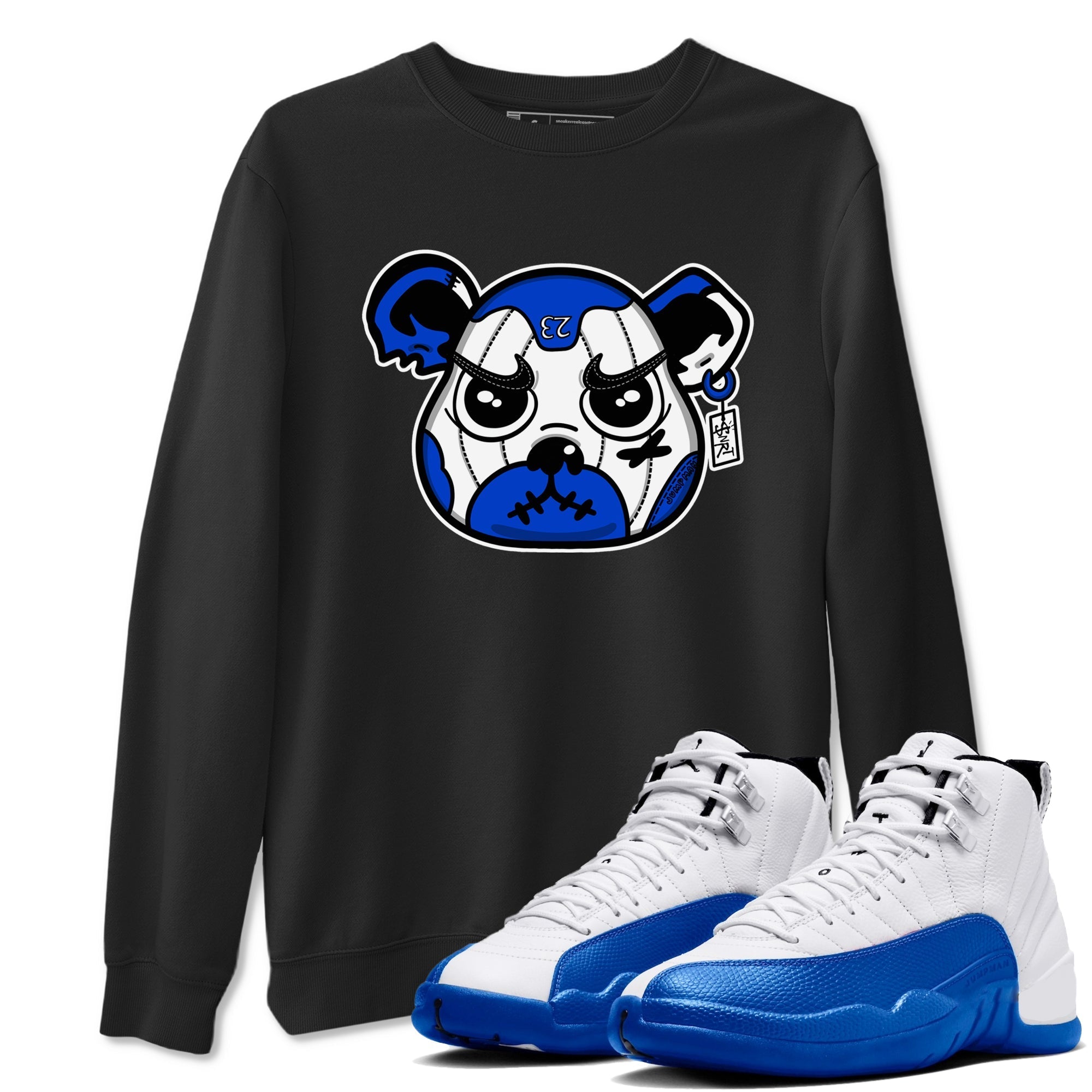 Sneaker Bear Face Sneaker Tees - Air Jordan 12 Blueberry