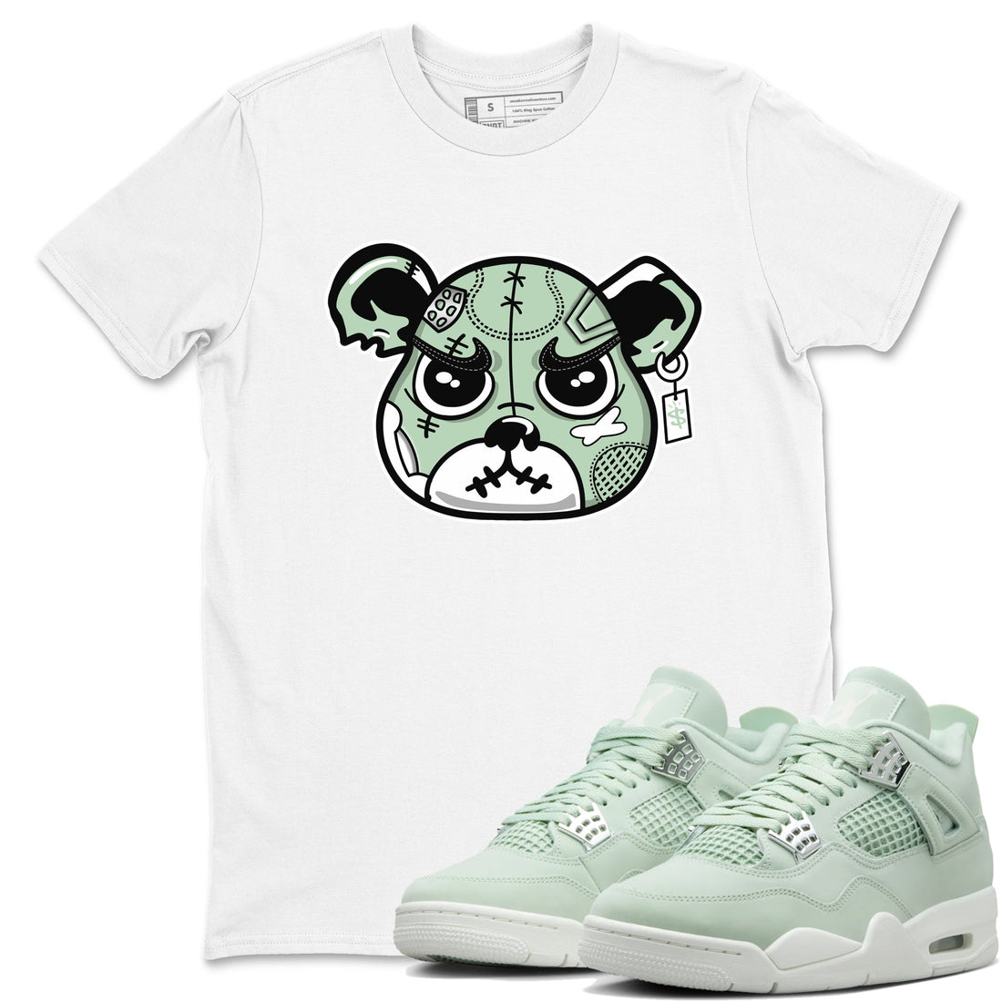Sneaker Bear Face Sneaker Tees - Air Jordan 4 Abundance