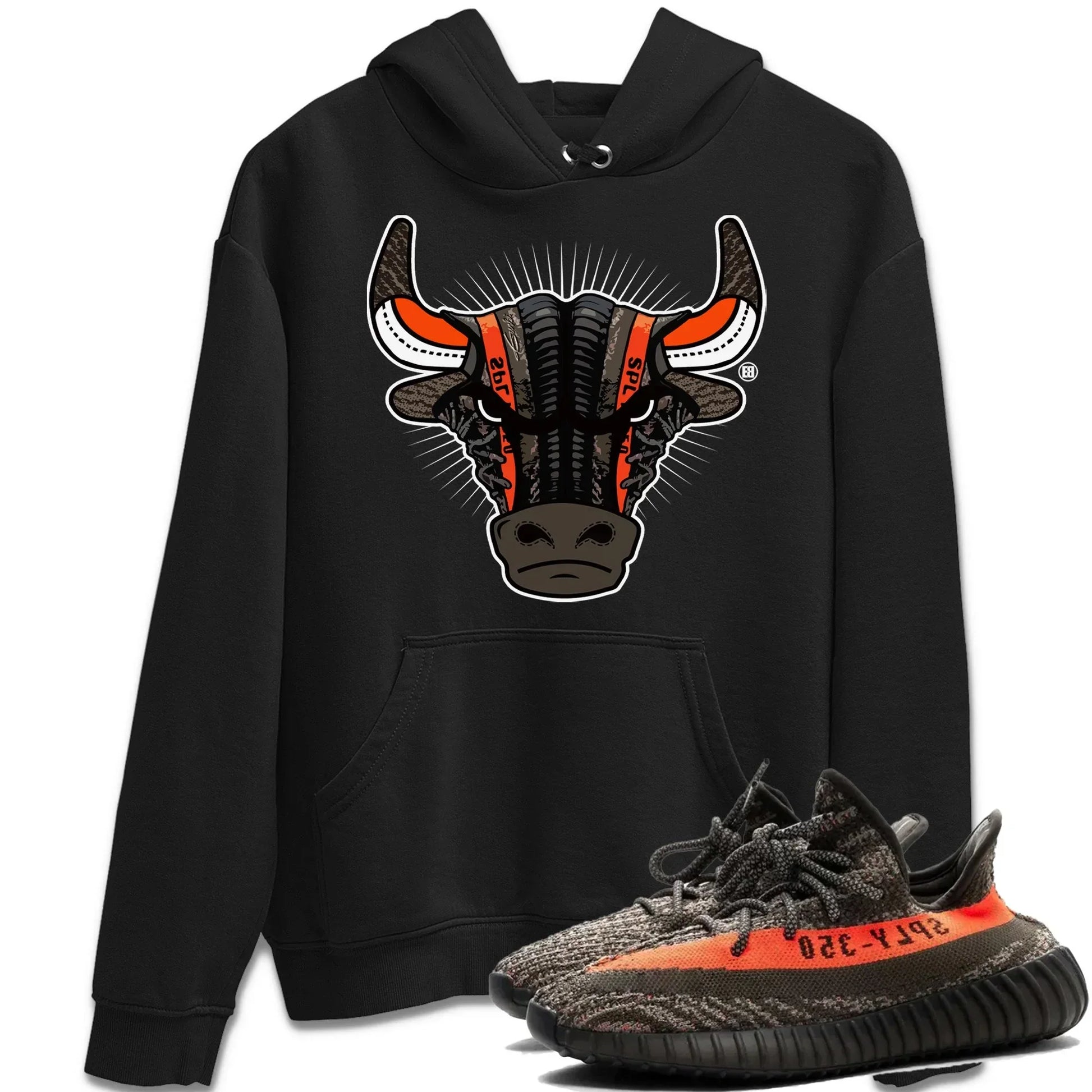 Sneaker Bull Head Unisex Tops - Yeezy 350 Carbon Beluga