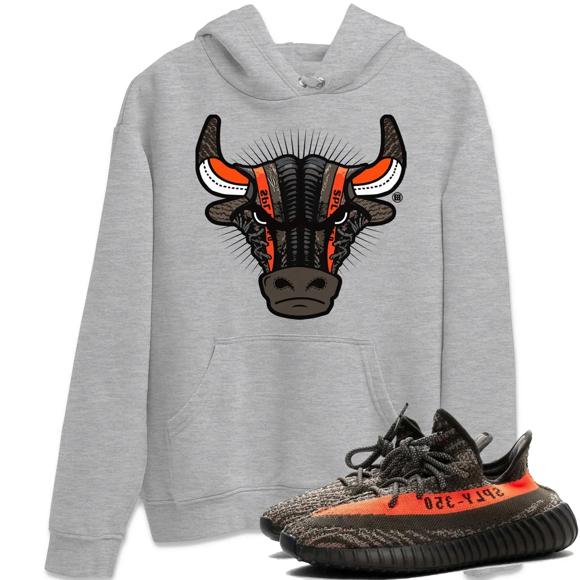 Sneaker Bull Head Unisex Tops - Yeezy 350 Carbon Beluga