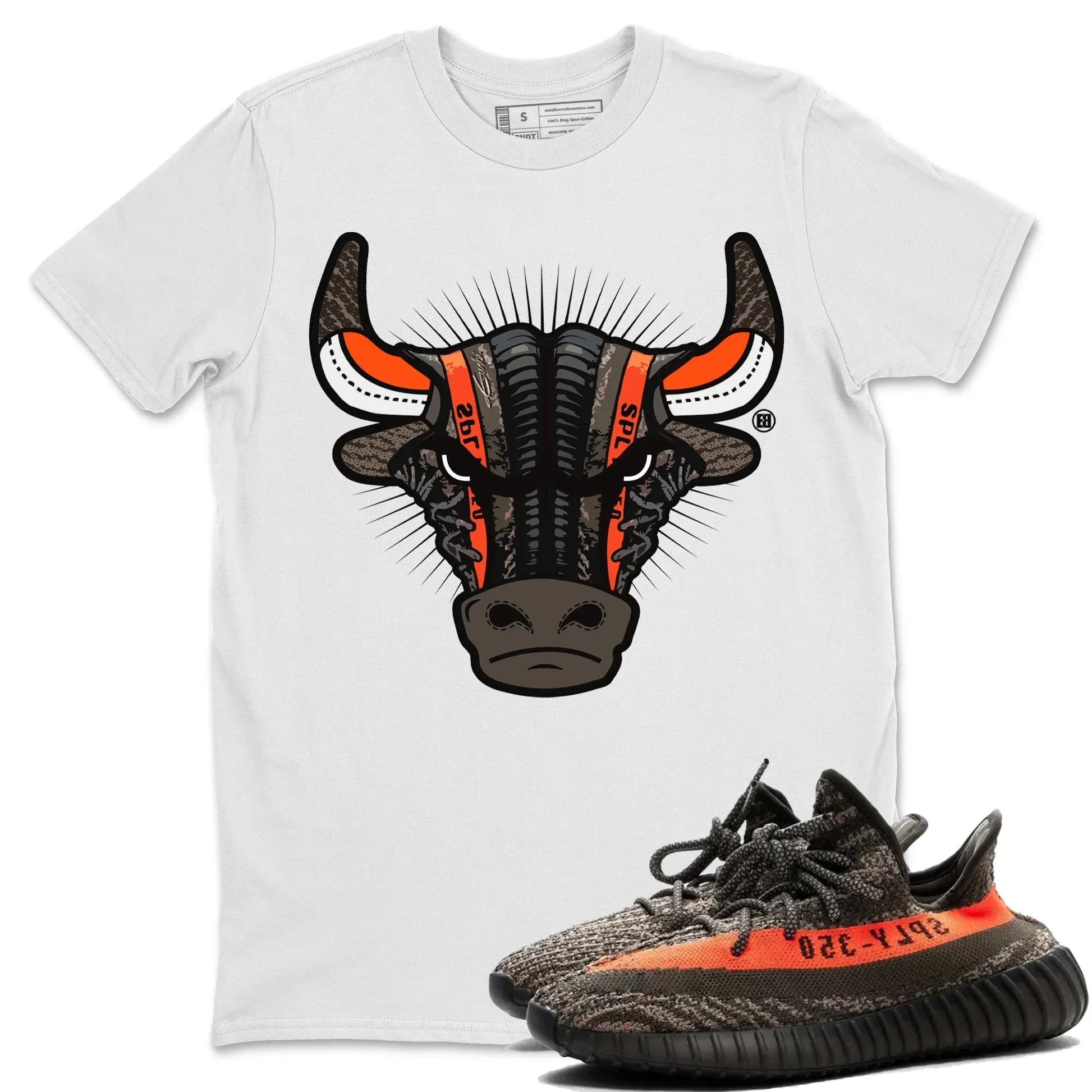 Sneaker Bull Head Unisex Tops - Yeezy 350 Carbon Beluga