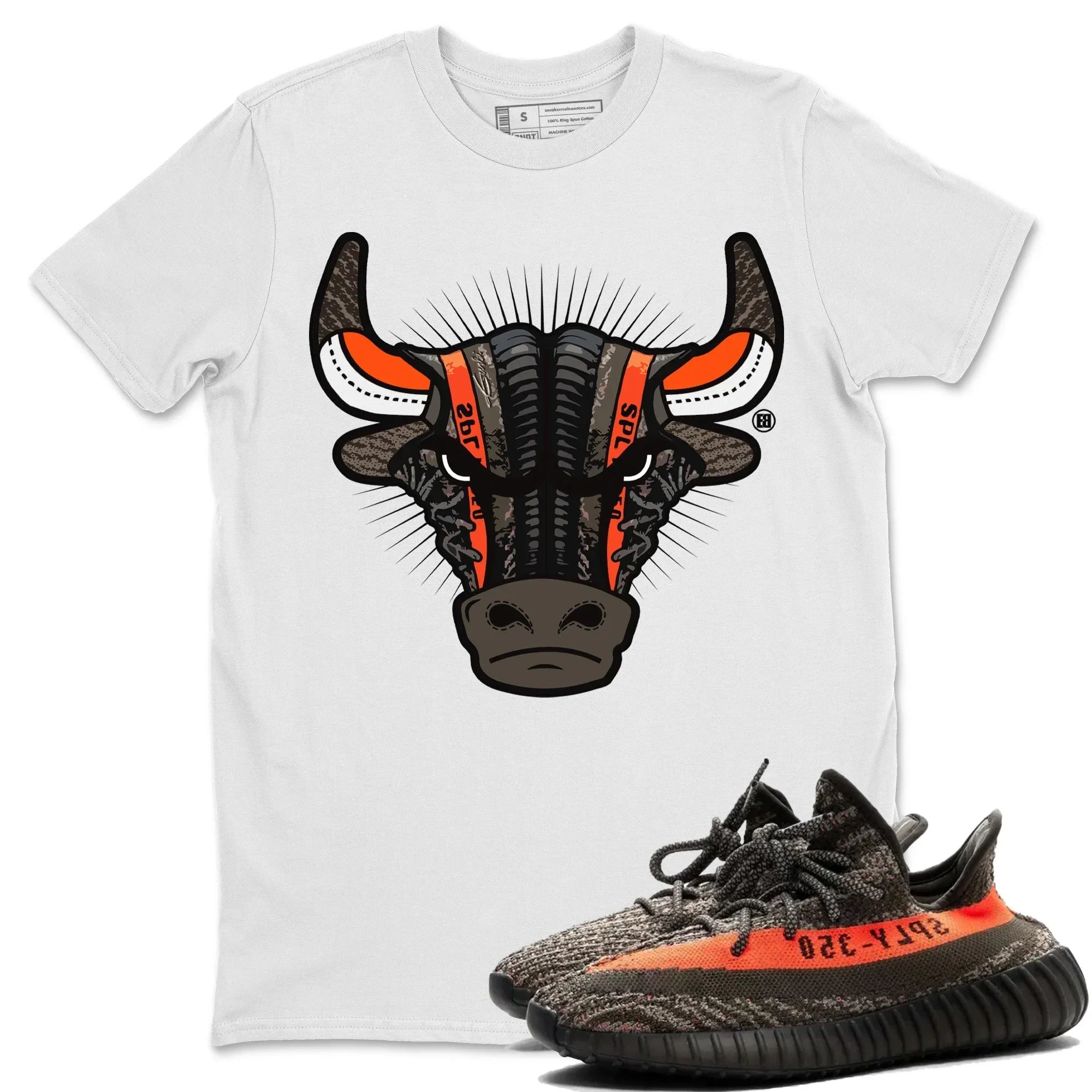 Sneaker Bull Head Unisex Tops - Yeezy 350 Carbon Beluga
