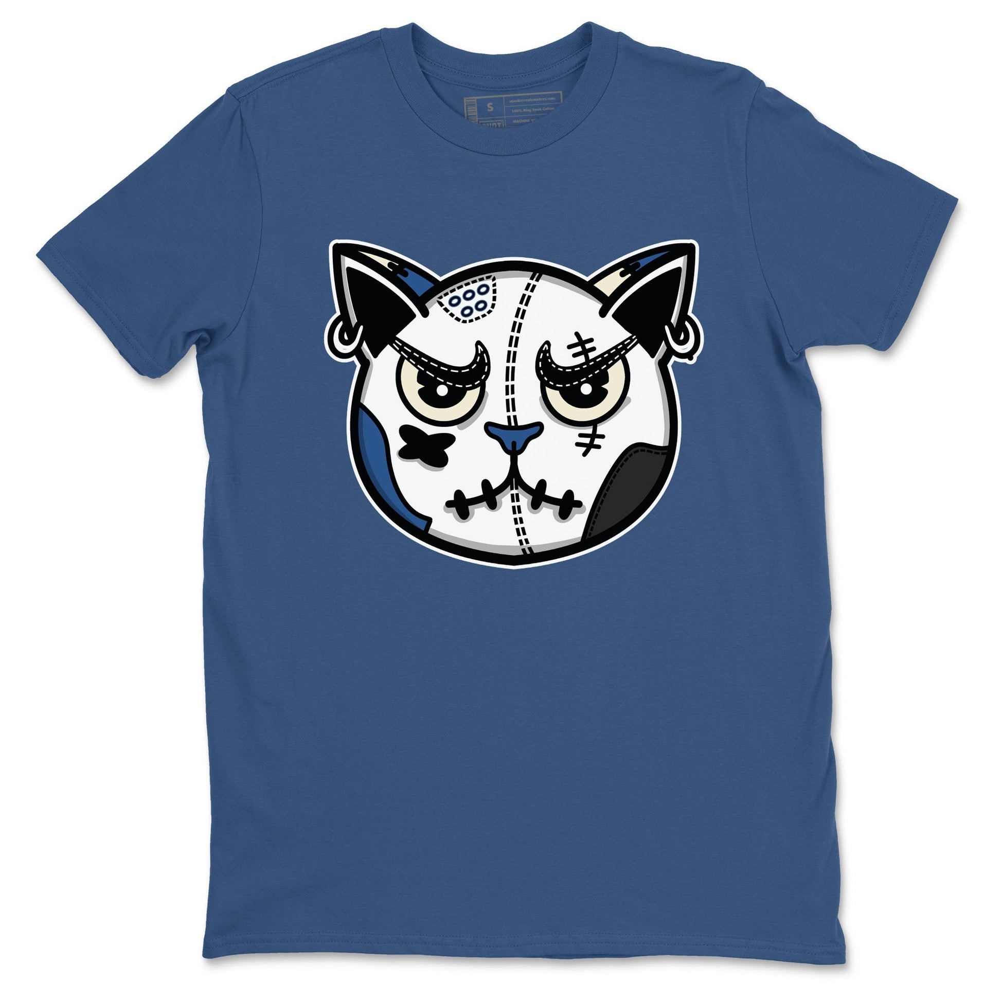 Sneaker Cat Face Sneaker Tees - Air Jordan 3 A Ma Maniere x Diffused Blue