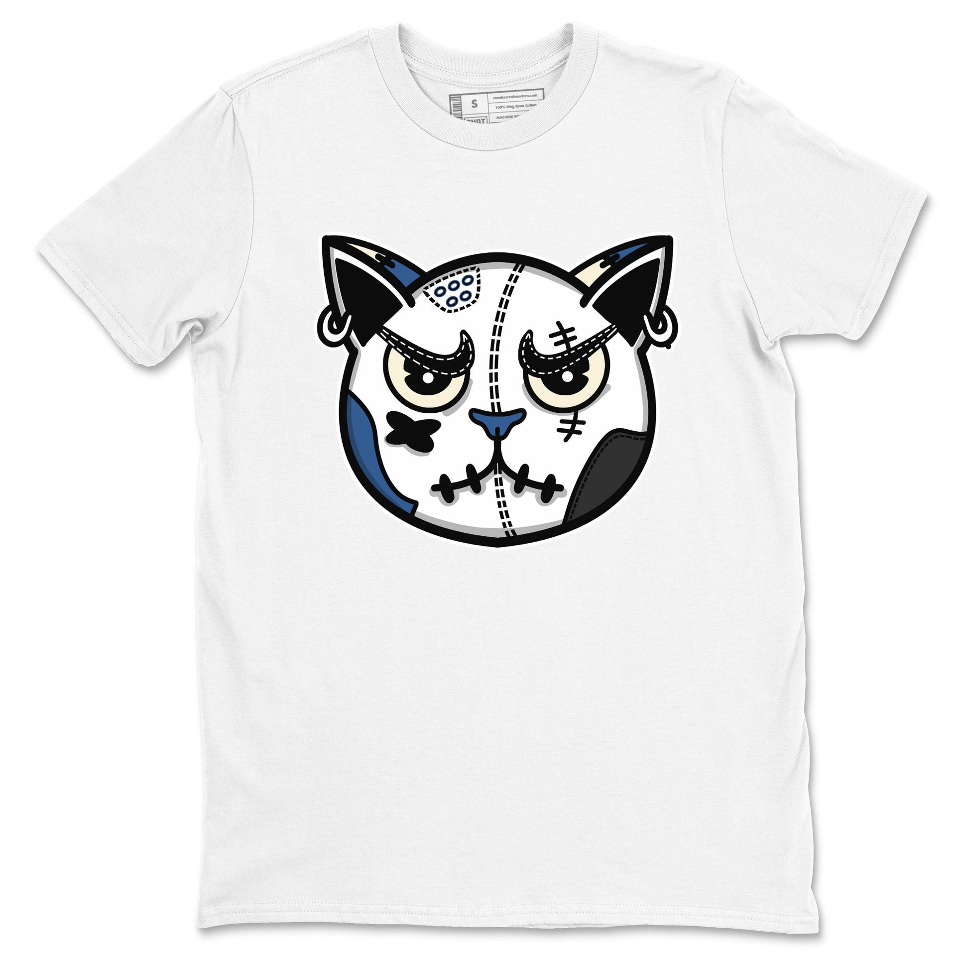 Sneaker Cat Face Sneaker Tees - Air Jordan 3 A Ma Maniere x Diffused Blue