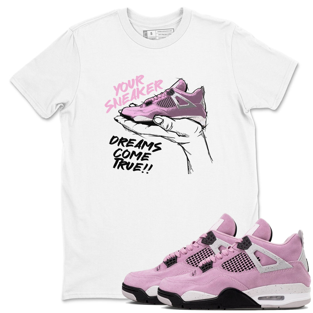 Sneaker Dreams Sneaker Tees - Air Jordan 4 Orchid