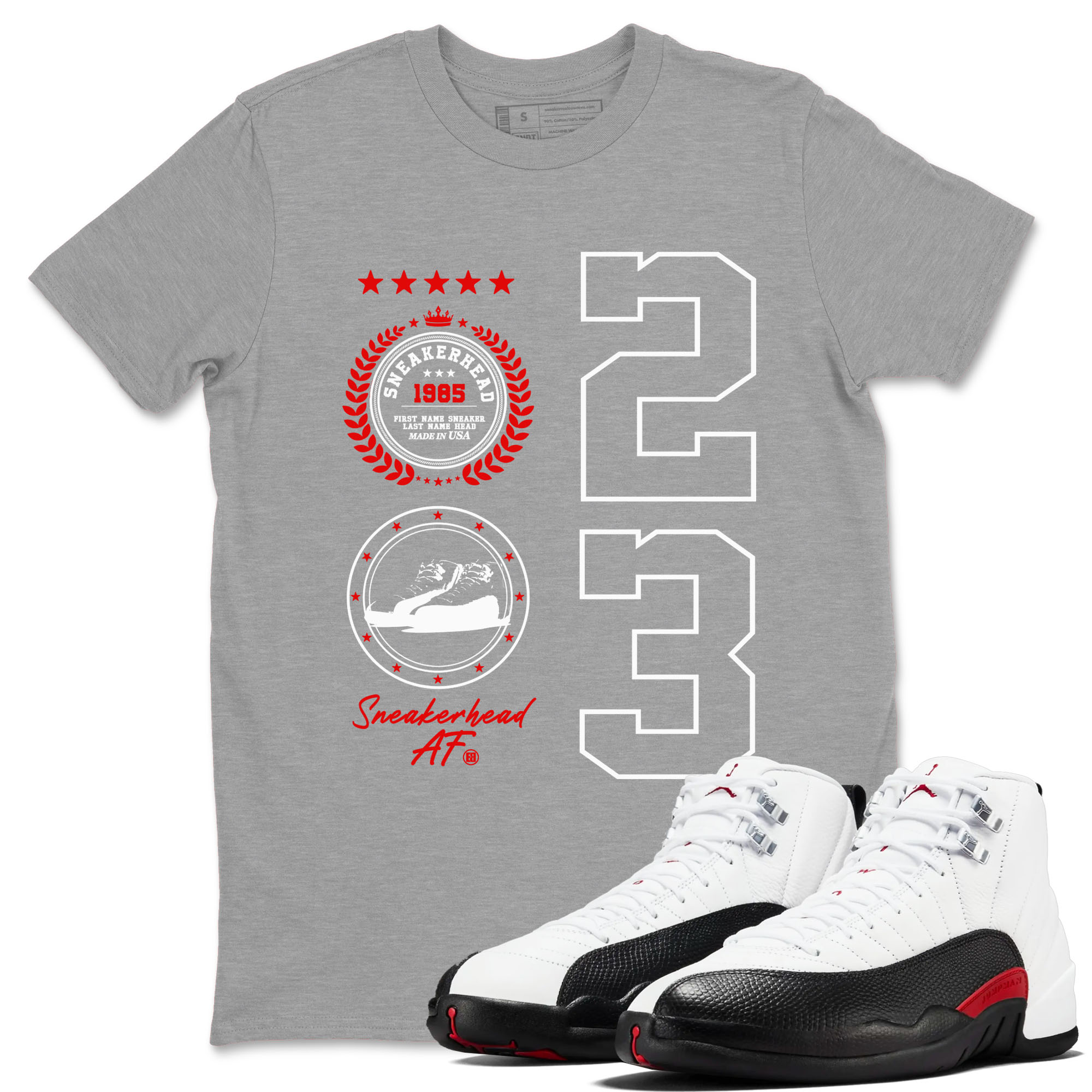 Sneaker Emblem Sneaker Tees - Air Jordan 12 Taxi Flip