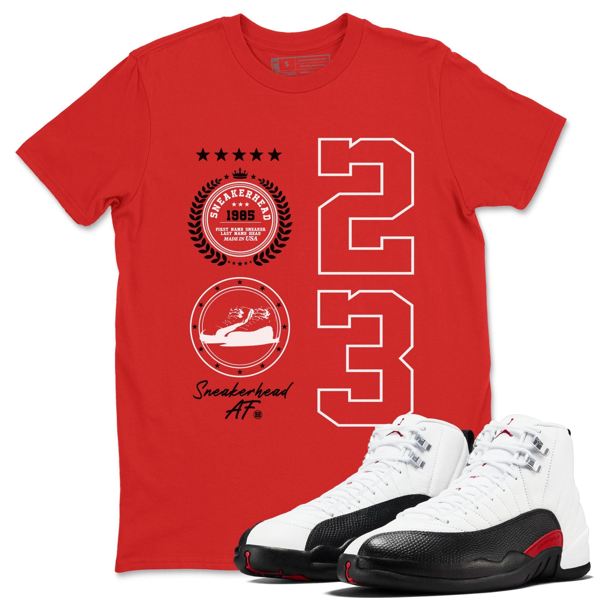 Sneaker Emblem Sneaker Tees - Air Jordan 12 Taxi Flip