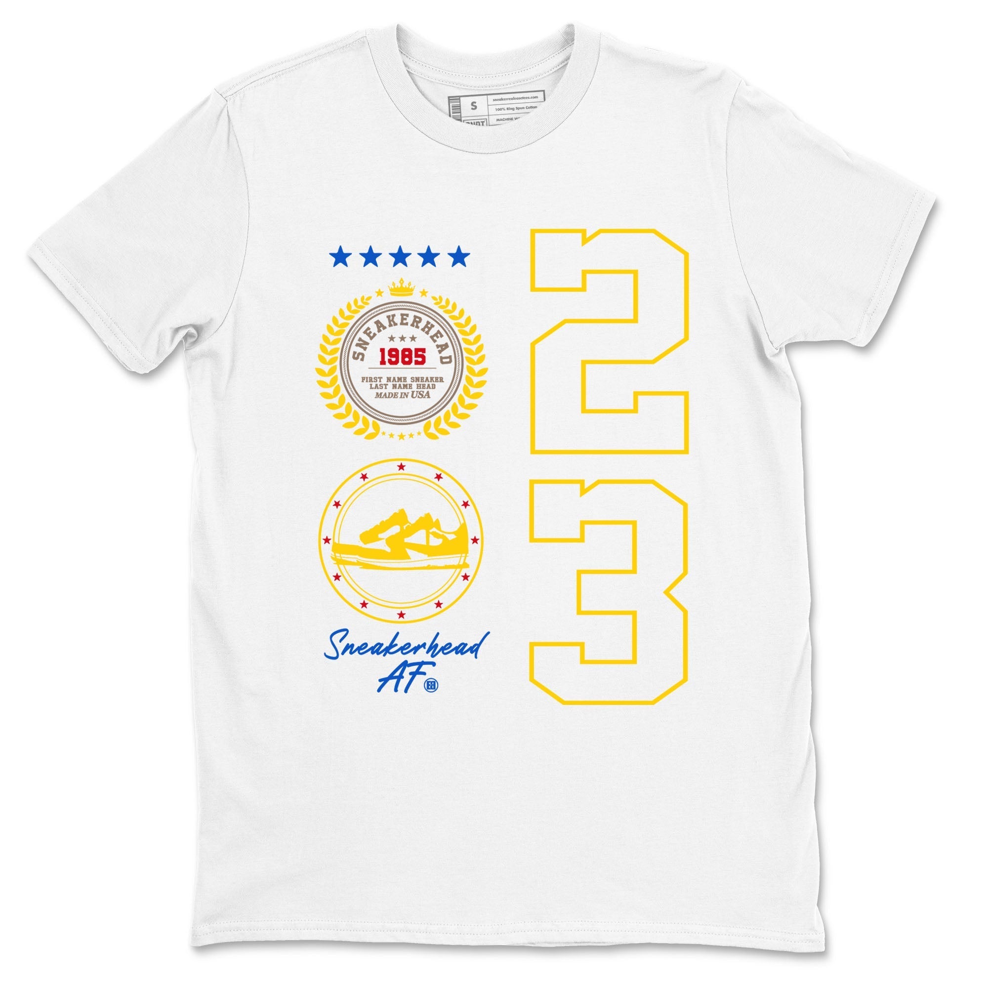Sneaker Emblem Sneaker Tees - Air Jordan 1 Travis Scott Canary