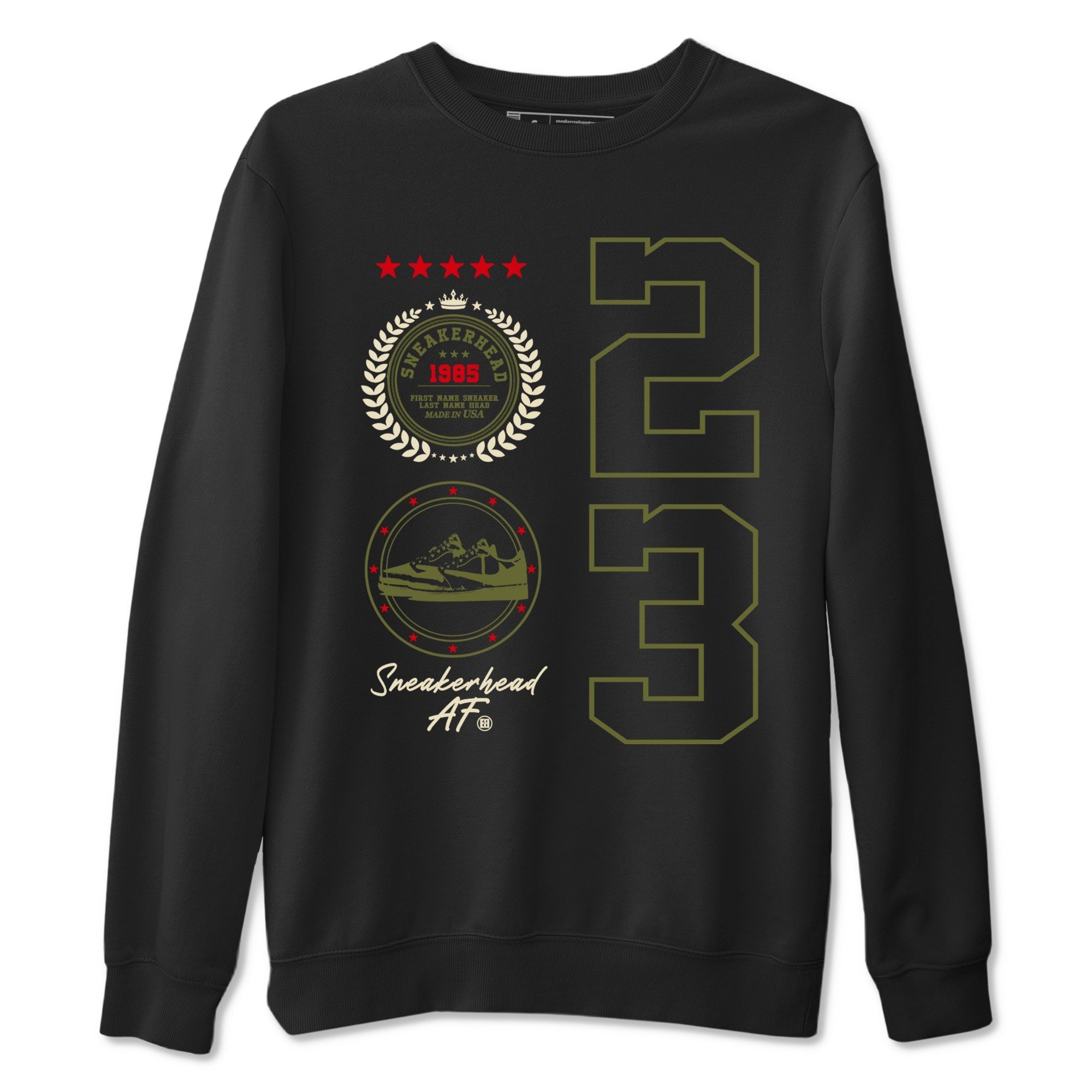 Sneaker Emblem Sneaker Tees - Air Jordan 1 Travis Scott Medium Olive