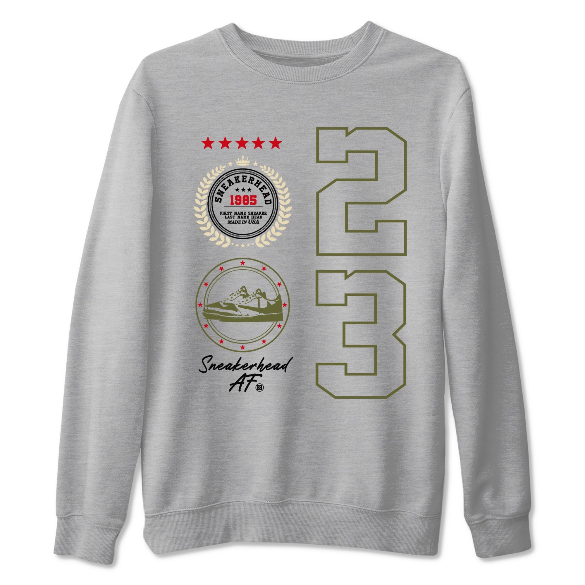 Sneaker Emblem Sneaker Tees - Air Jordan 1 Travis Scott Medium Olive
